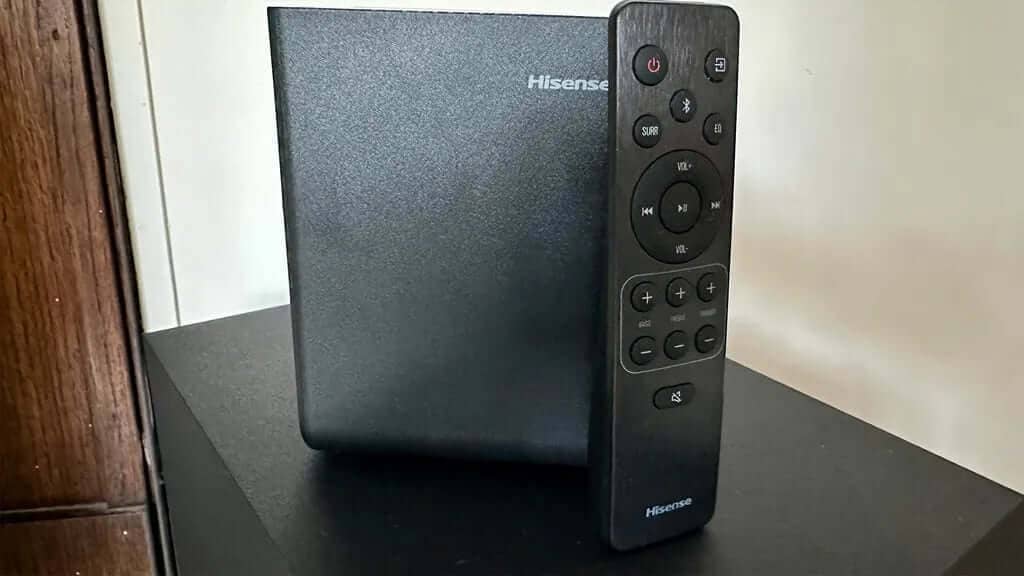 Hisense AX5125H sleek design and fabric top