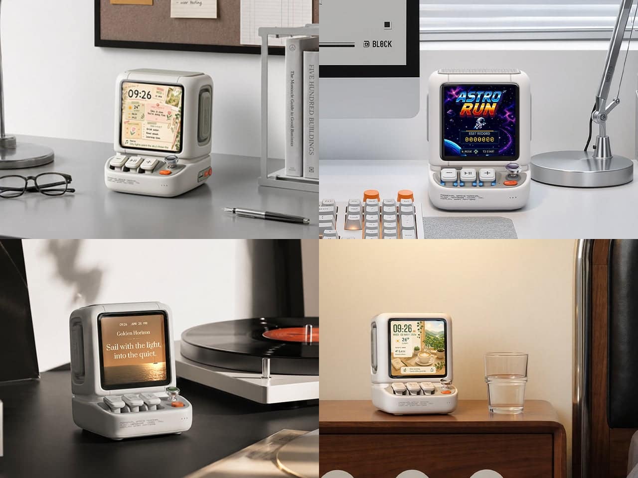 Divoom Astrotoo showing its playful computer-terminal styling