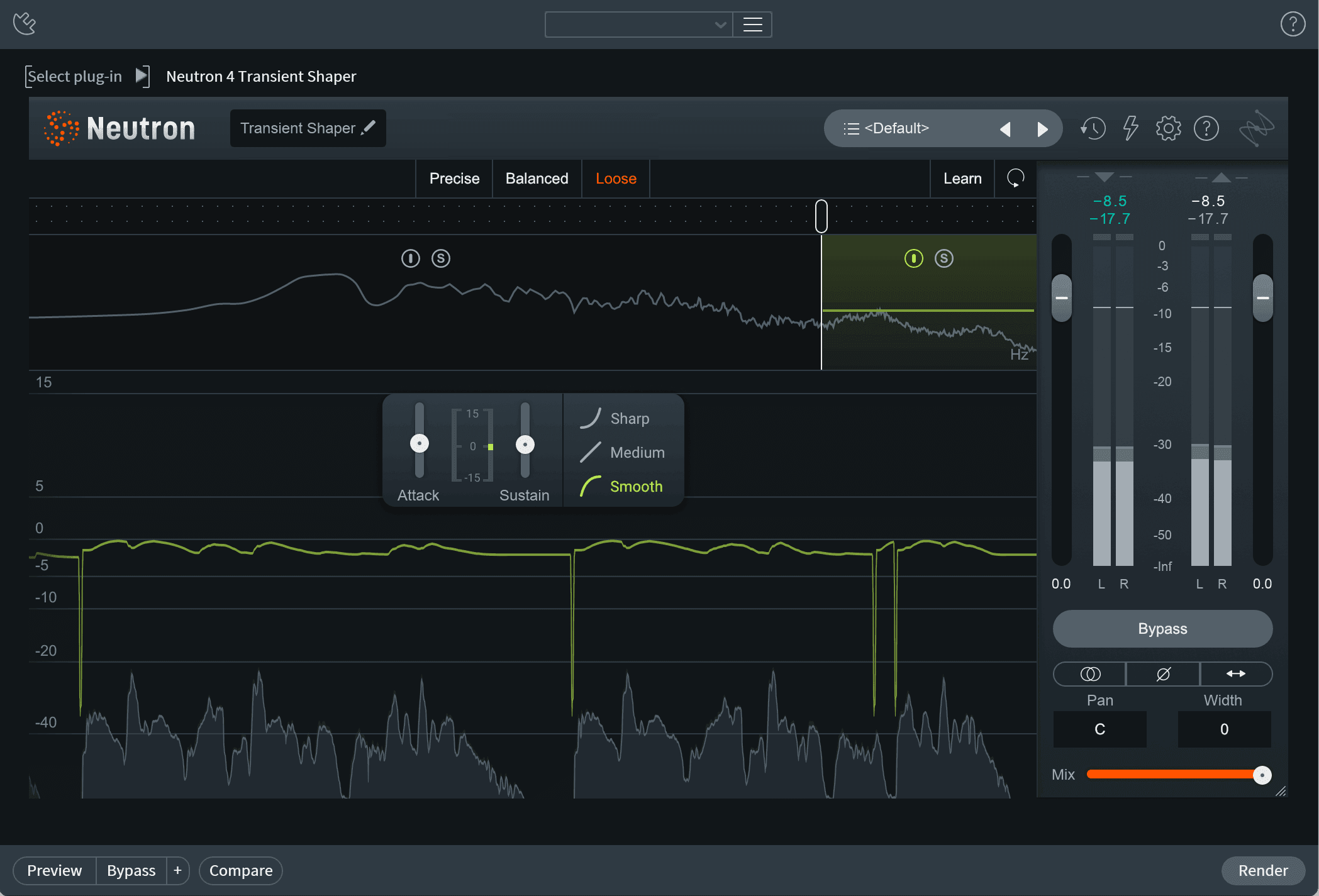 RX plug-in hosting of Neutron Transient Shaper