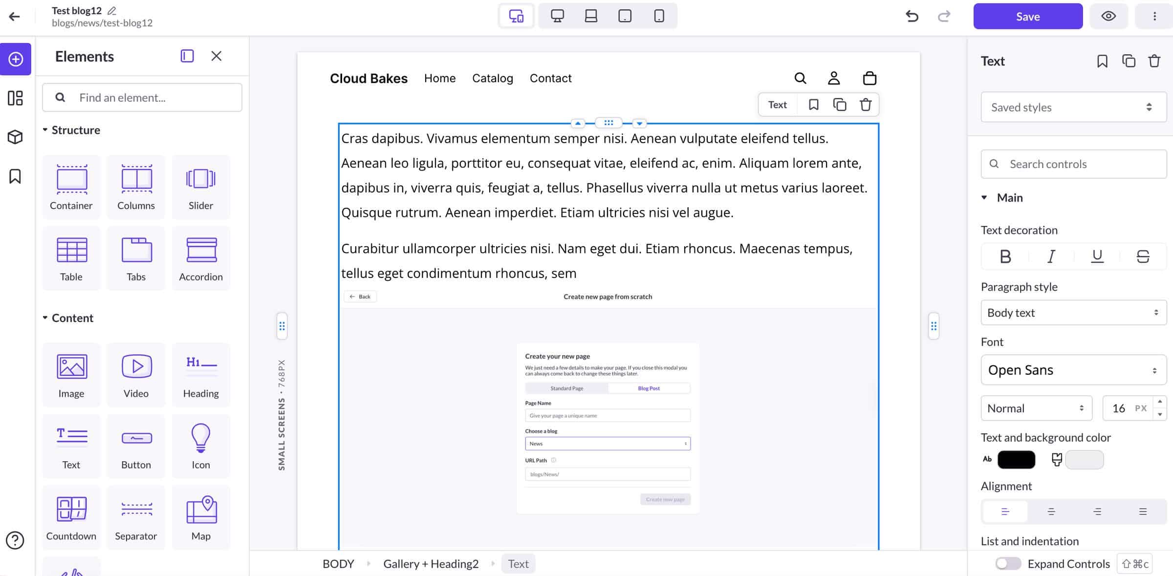 Shogun page editor