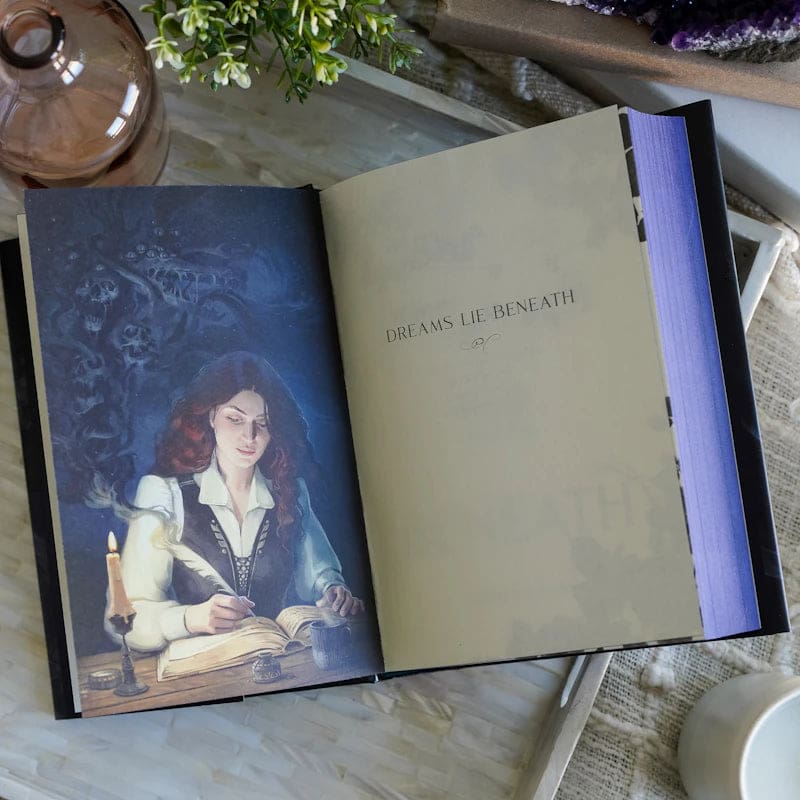 Dreams Lie Beneath tip-in art from the November 2021 YA Crate by LitJoy Crate