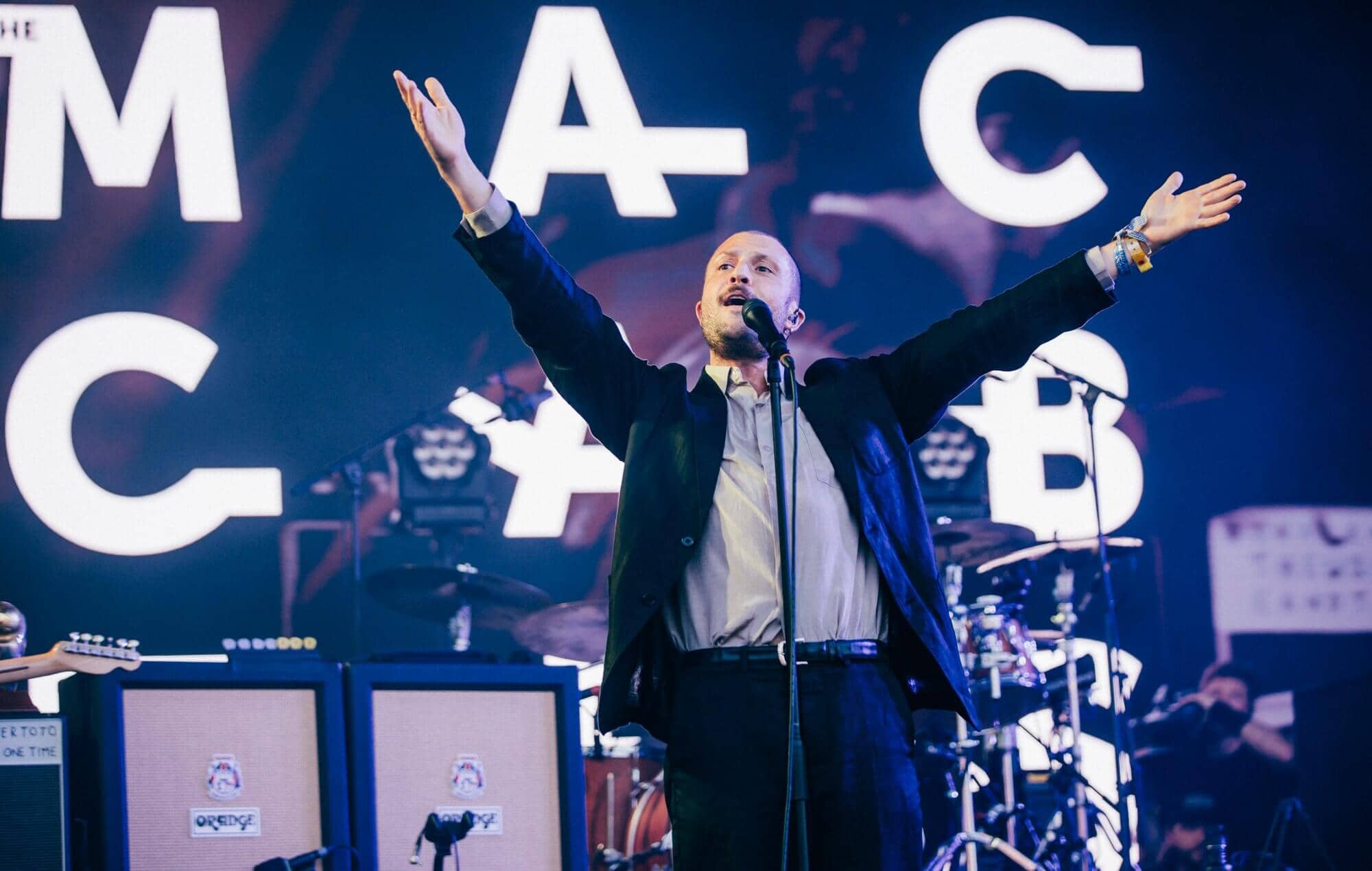 The Maccabees live at Glastonbury 2025, photo by Derek Bremner