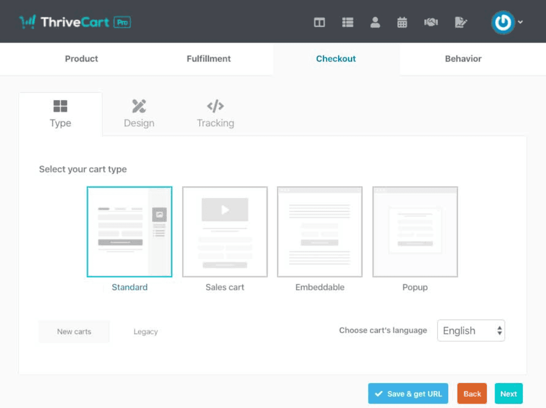 ThriveCart design types templates
