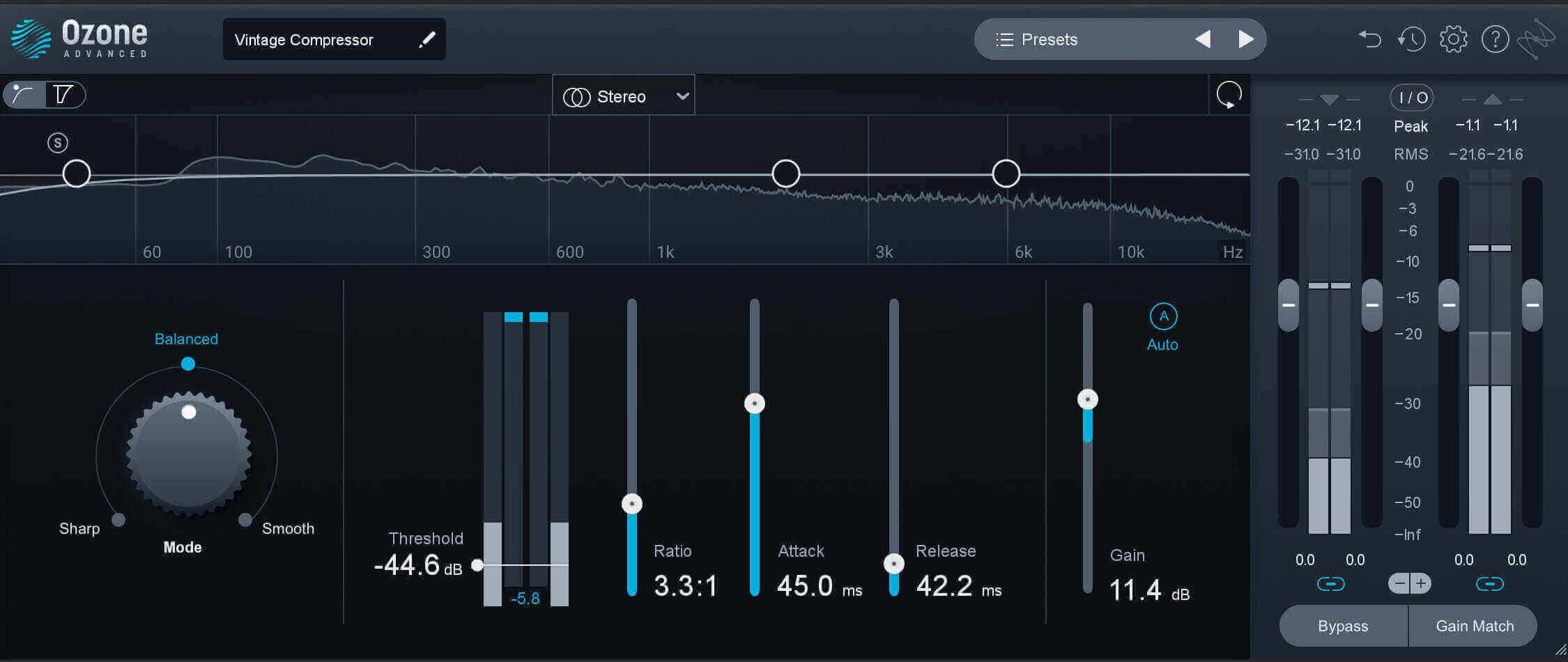Ozone Vintage compressor on drum bus in parallel