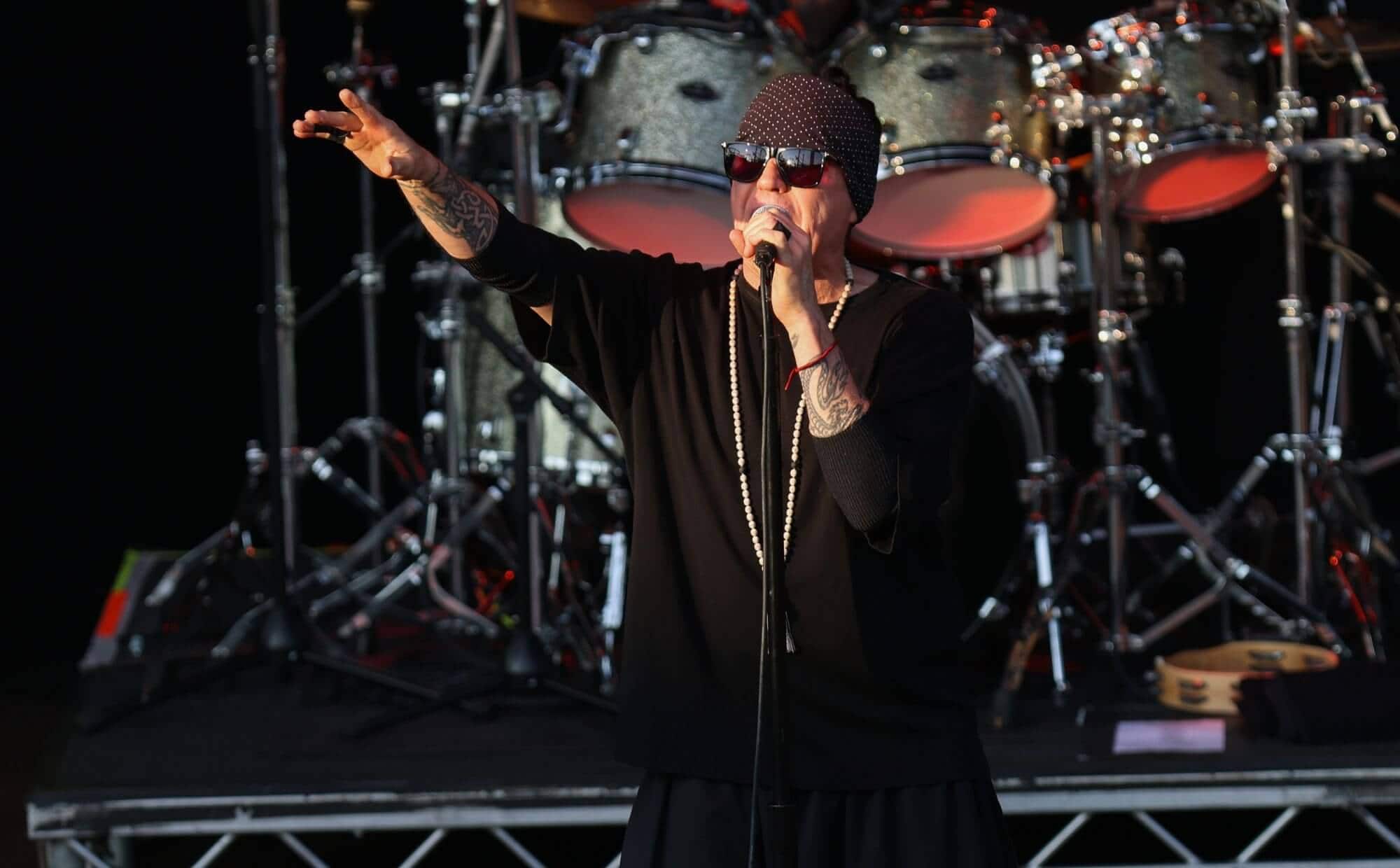 Ian Astbury of The Cult performing live
