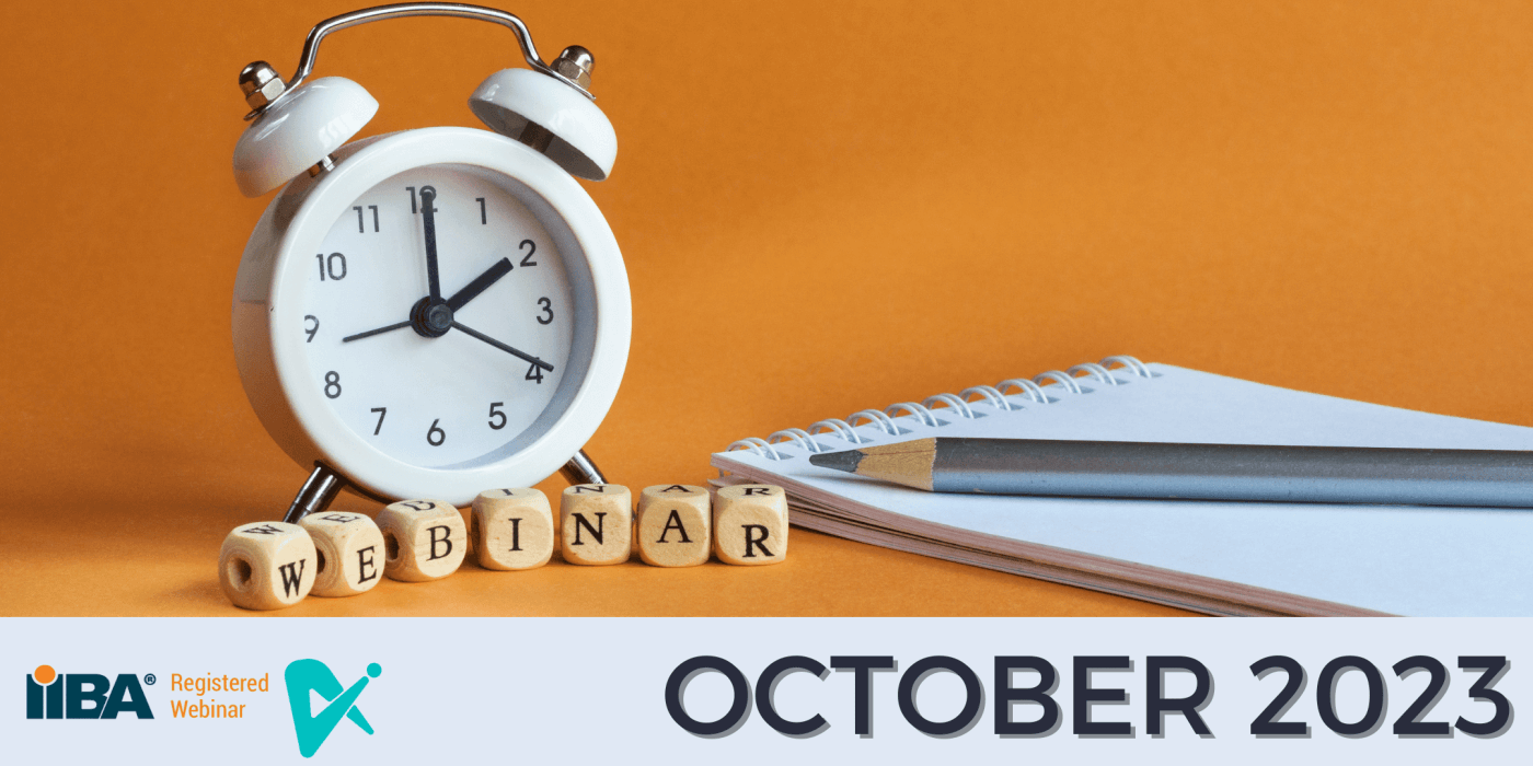 October Webinars with the IIBA Chapters