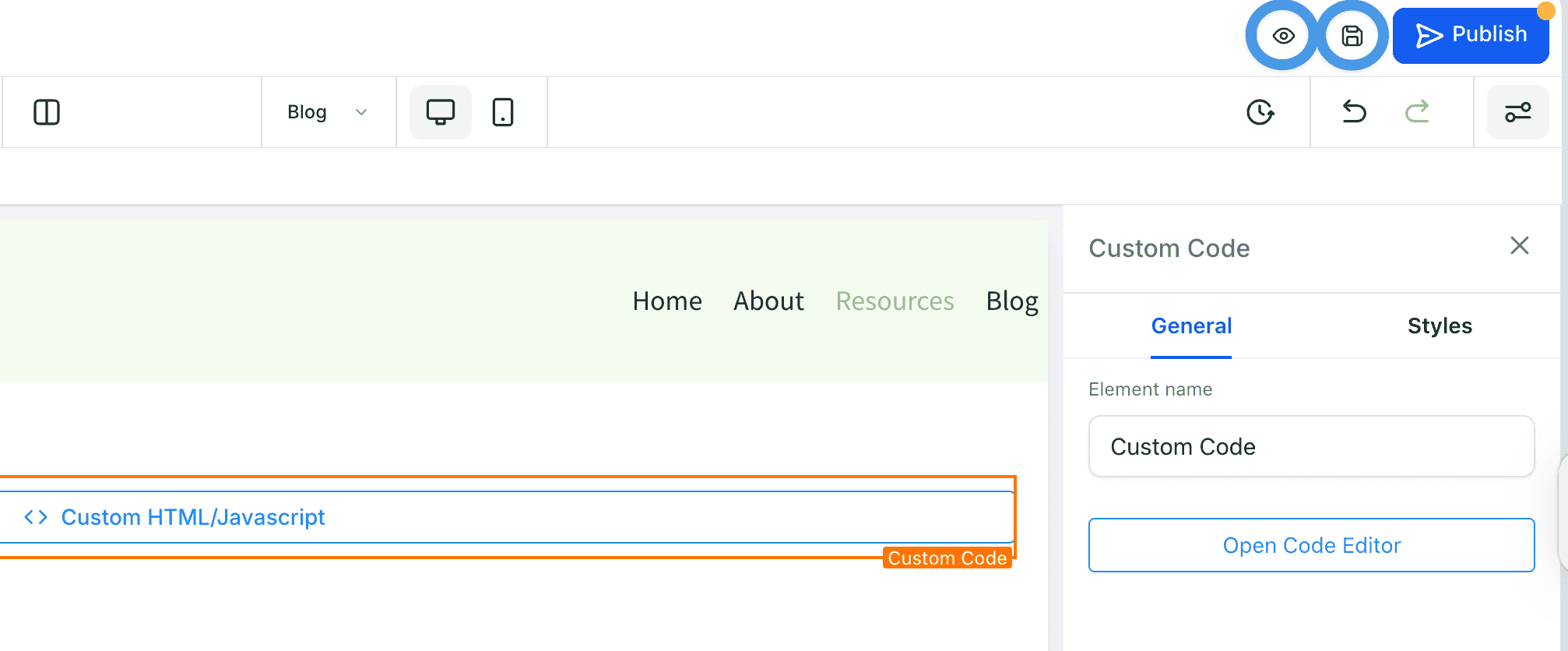 HighLevel blog install step