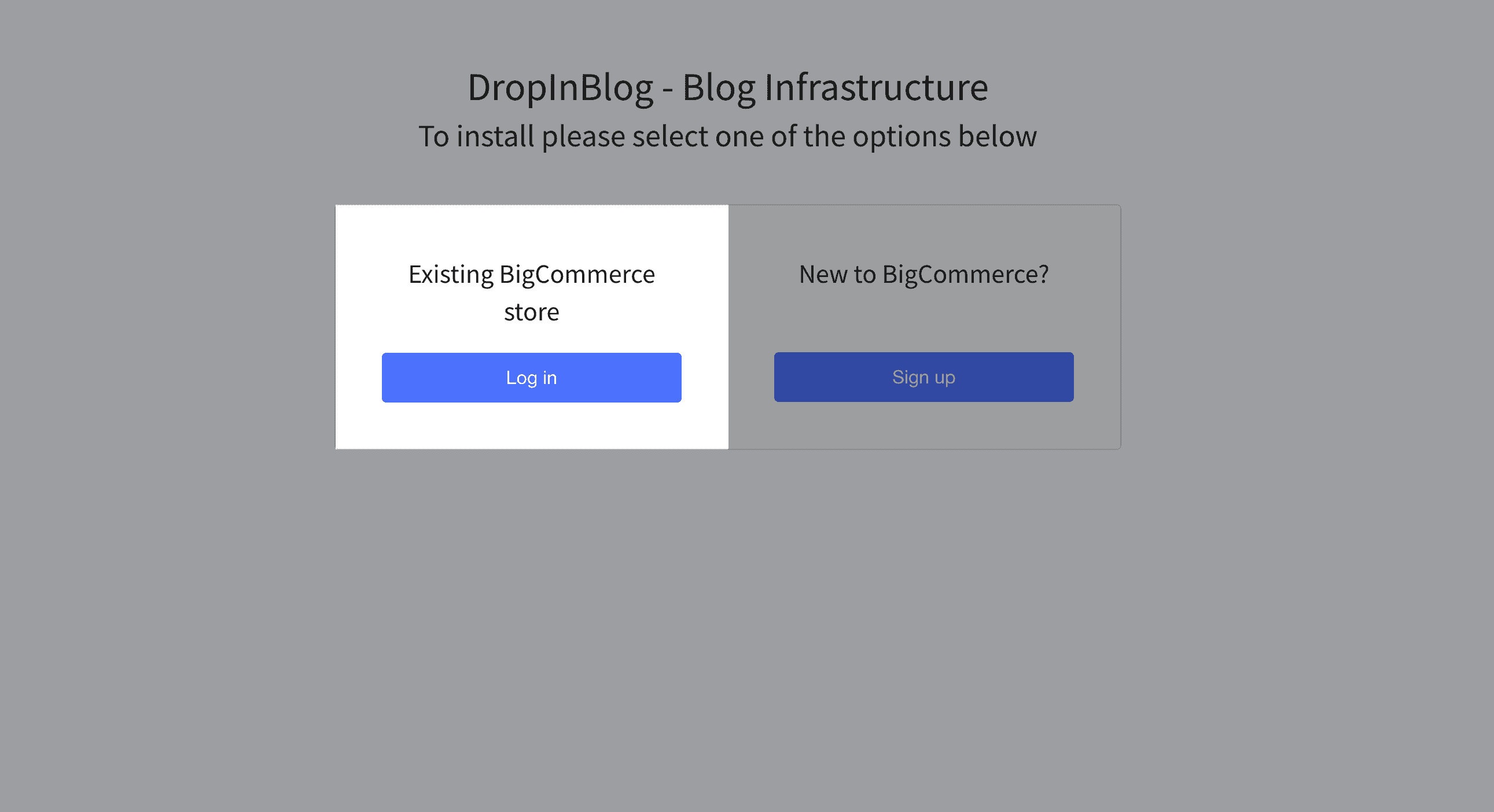 BigCommerce blog install step
