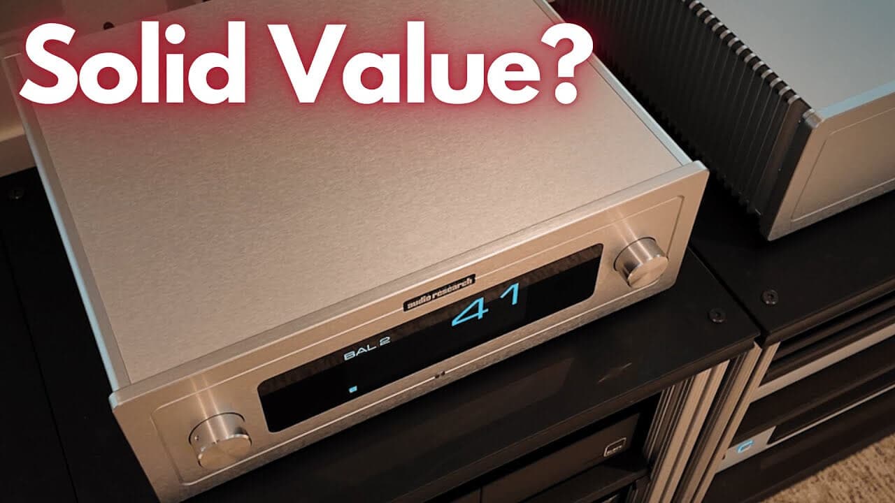 The sleek Audio Research S-100 solid-state amplifier paired with the LS-3 preamp.