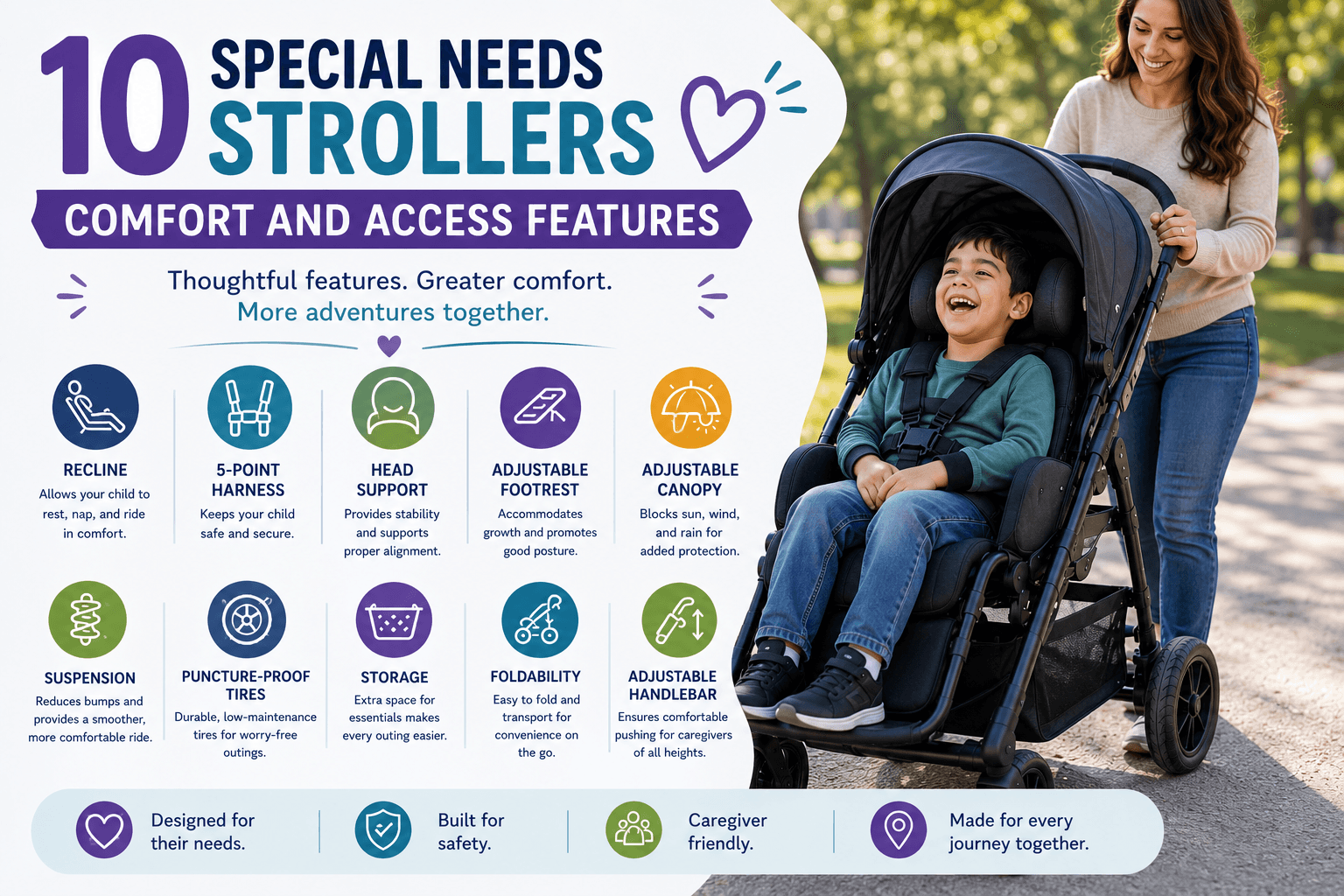 10 Special Needs Strollers Comfort and Access Features