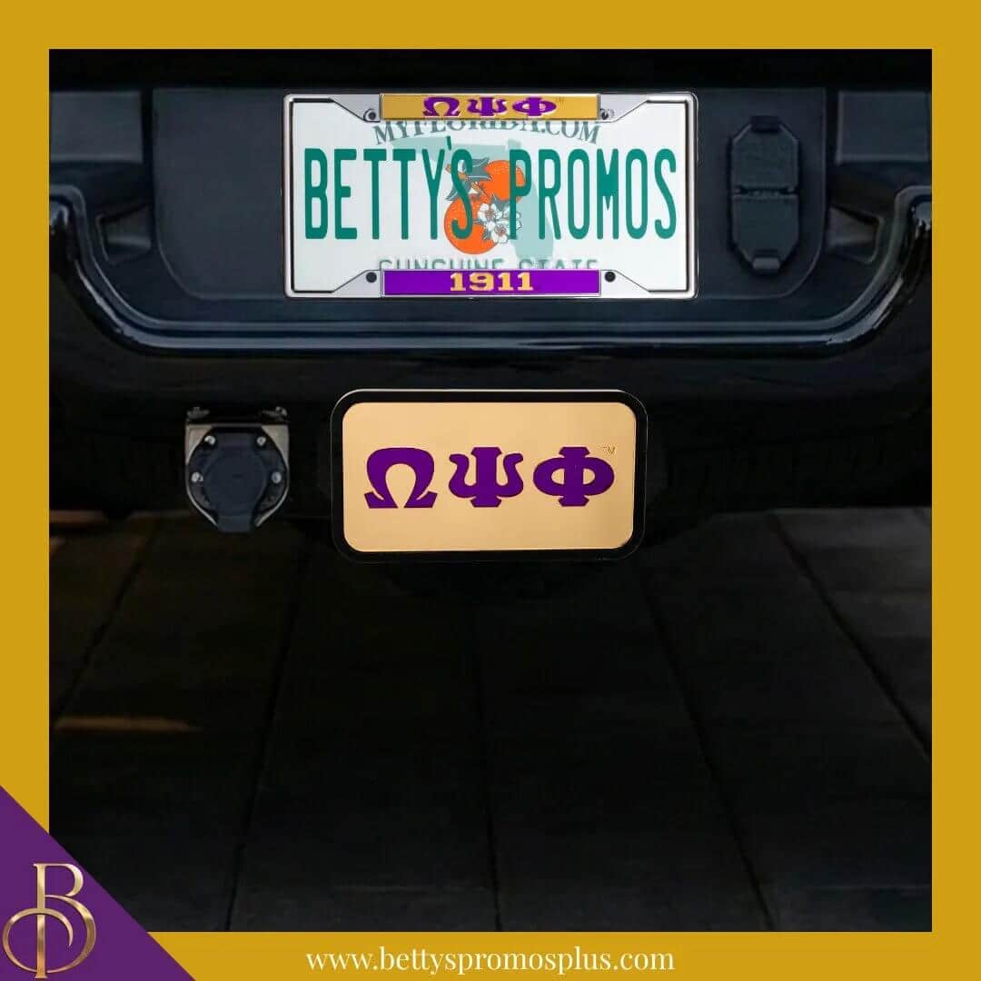Omega Psi Phi Tow Hitch Cover