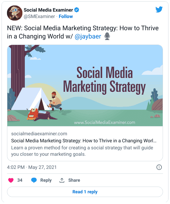 Social media examiner post