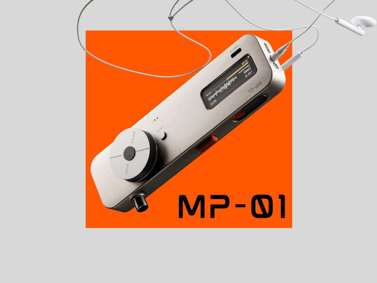 The MP-1’s sleek, minimalist design channels Teenage Engineering's iconic aesthetic.