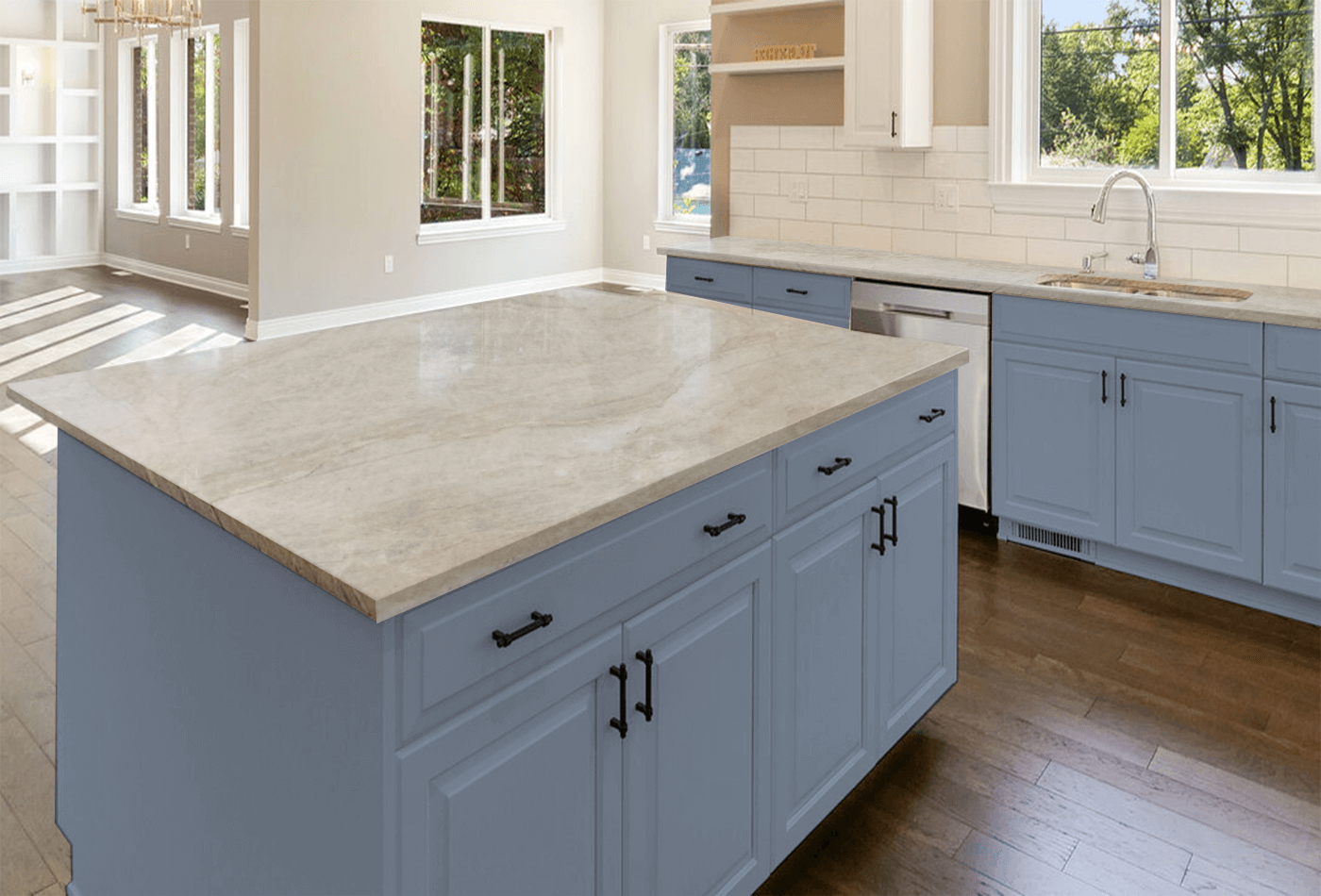 Perla Venata Quartzite; A Soft Veined Surface in Lighter Hue