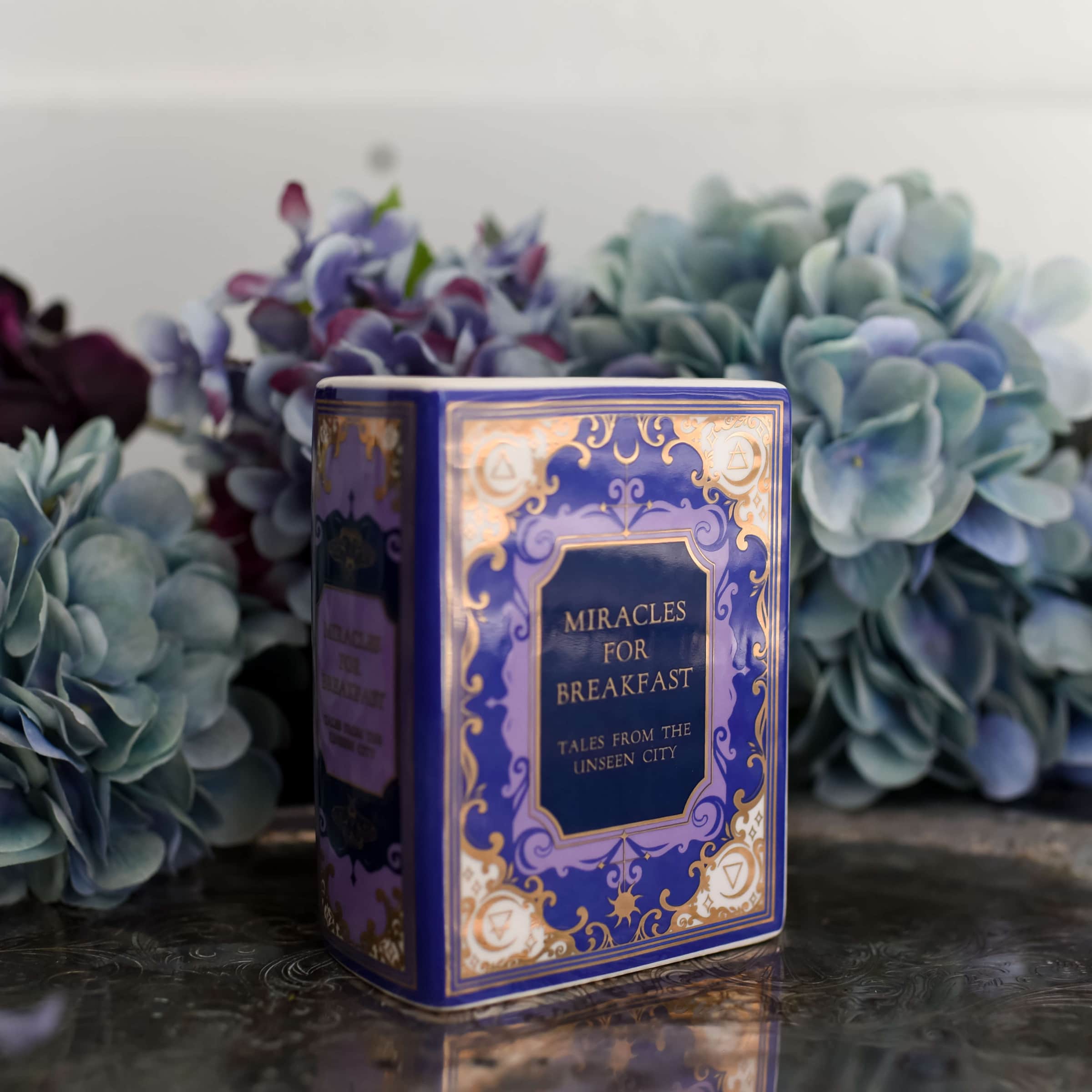 BOOK VASE - Miracles for Breakfast from LitJoy Crate | Collectibles & Gifts for Booklovers