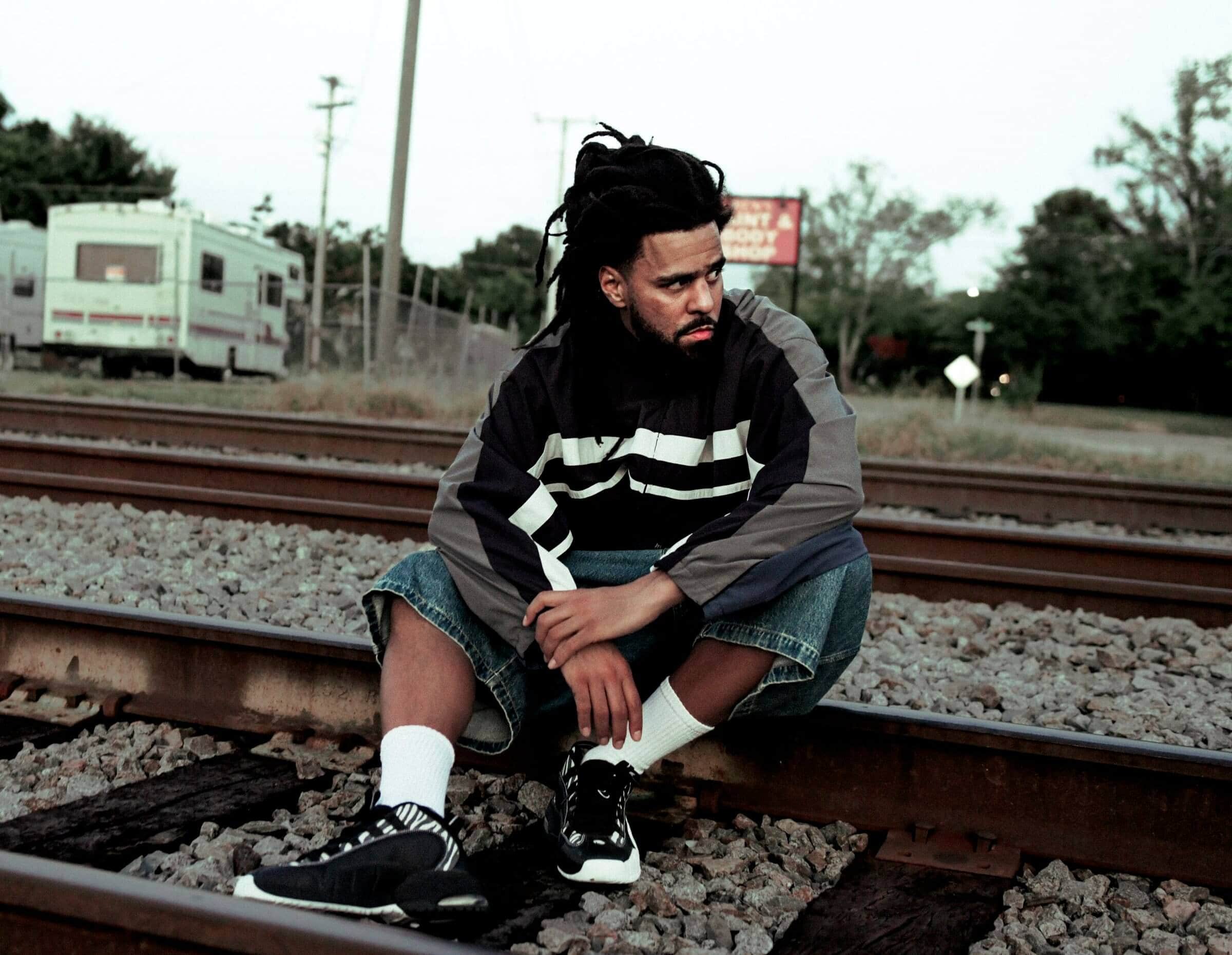 J. Cole performing live, photo by David Peters