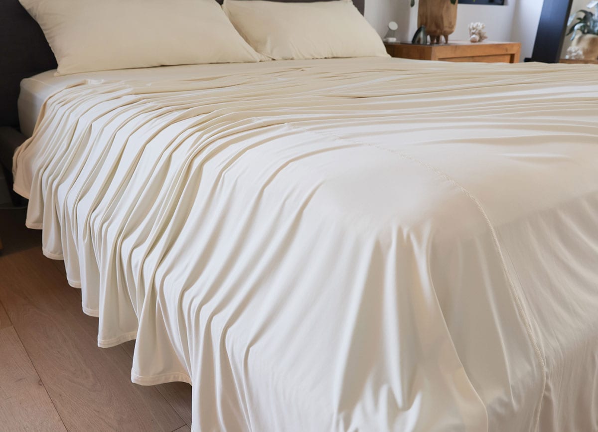White SHEEX Bedding for Hot Sleepers