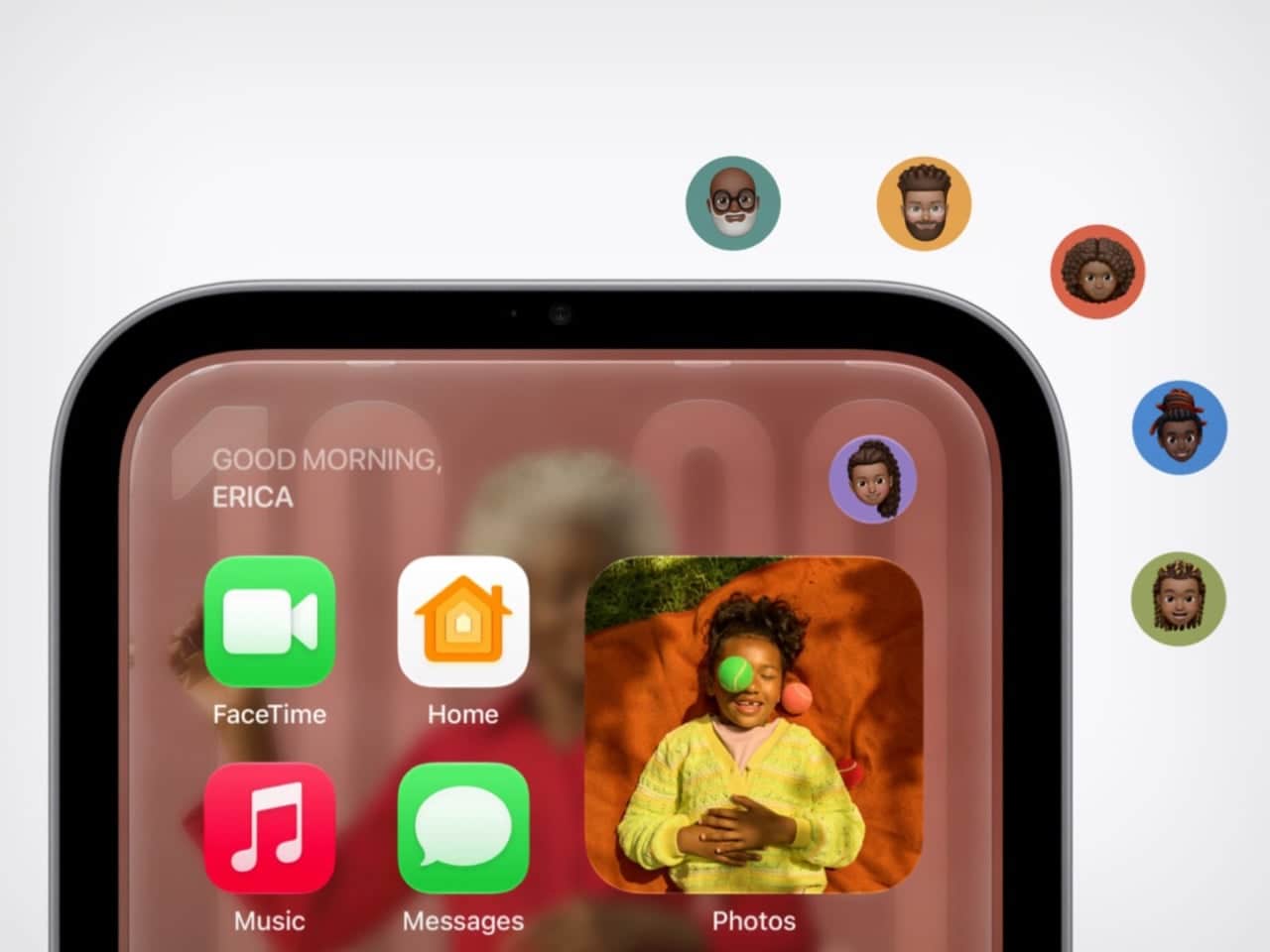 Apple HomeView wall-mounted configuration