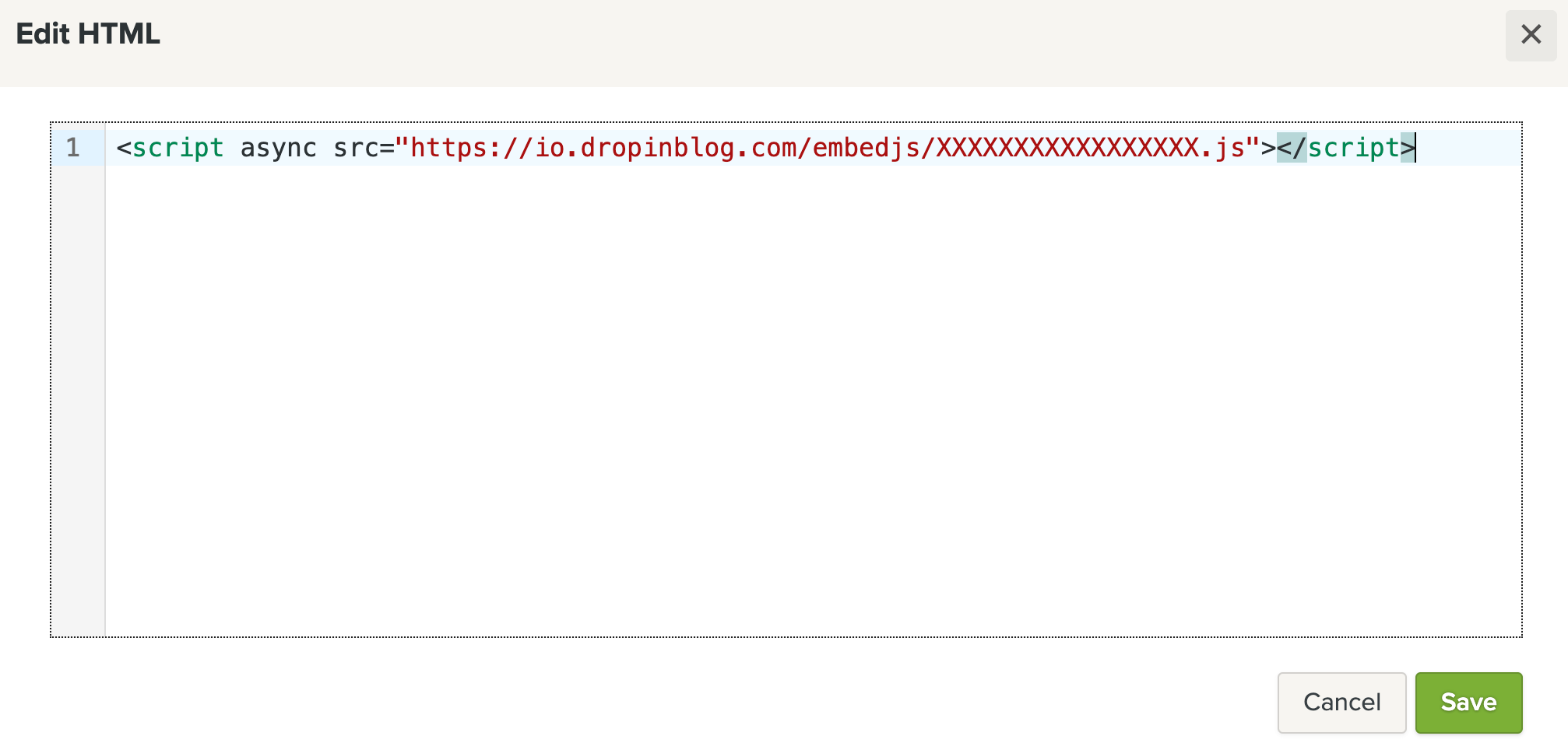 Webador blog install step