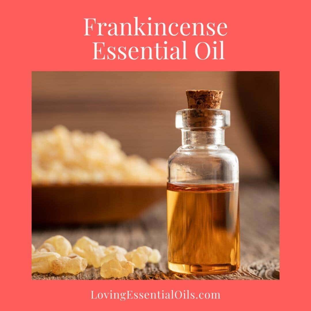 Frankincense essential oil, a resin oil, by Loving Essential Oils