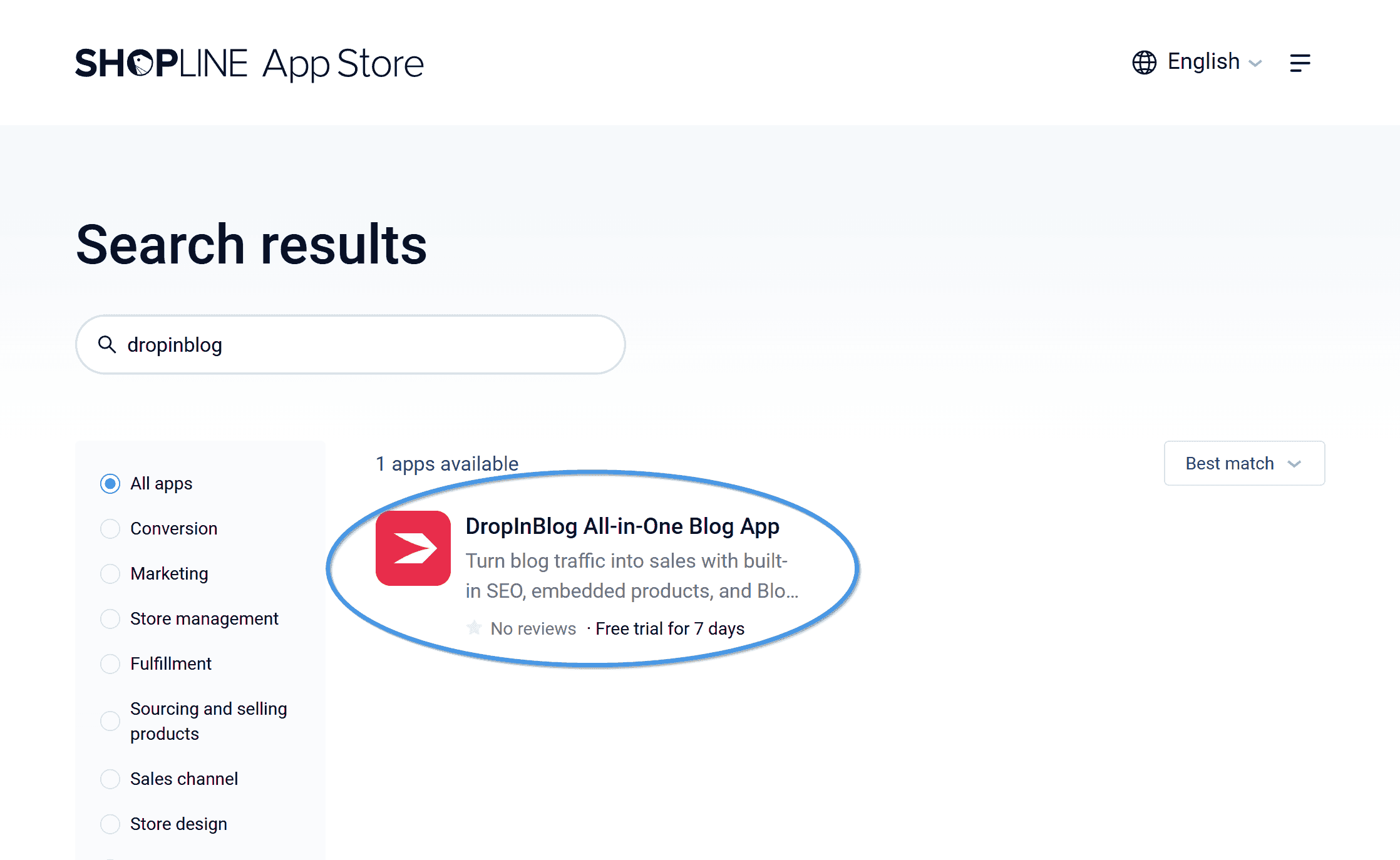 Shopline blog install step 