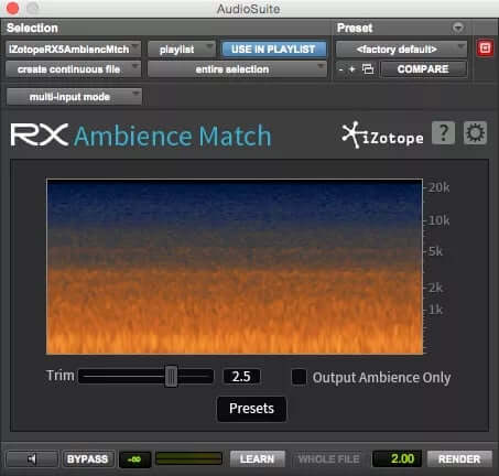 Reducing Ambient Noise from Home Studio Recordings