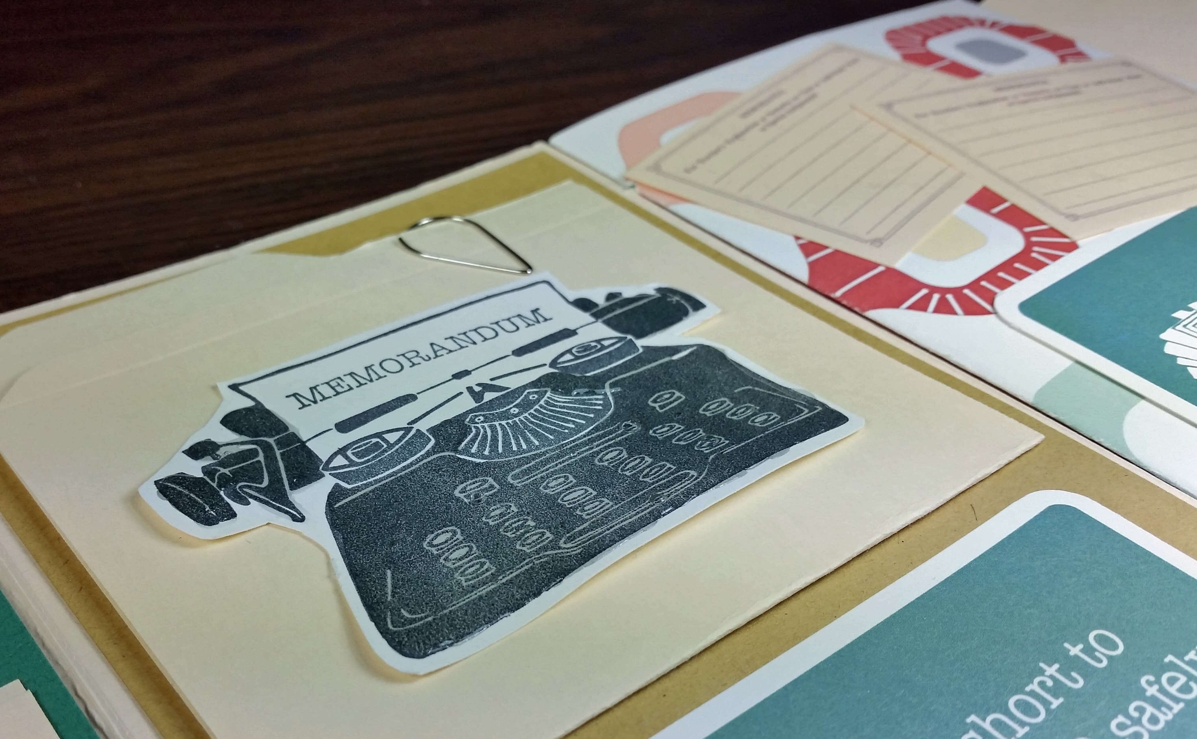 Office Space File Folder Mini Book