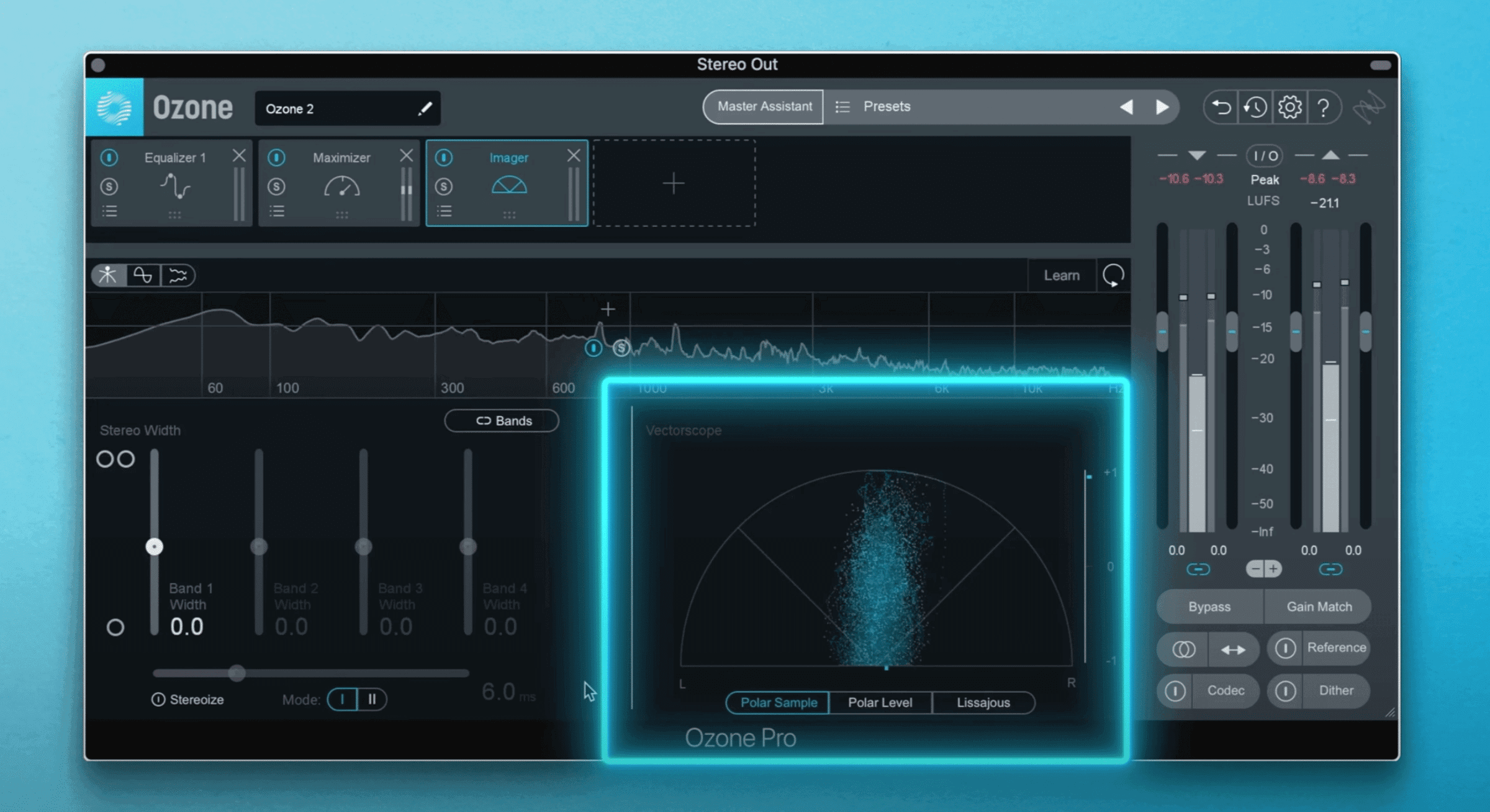 phase correlation meter ozone pro