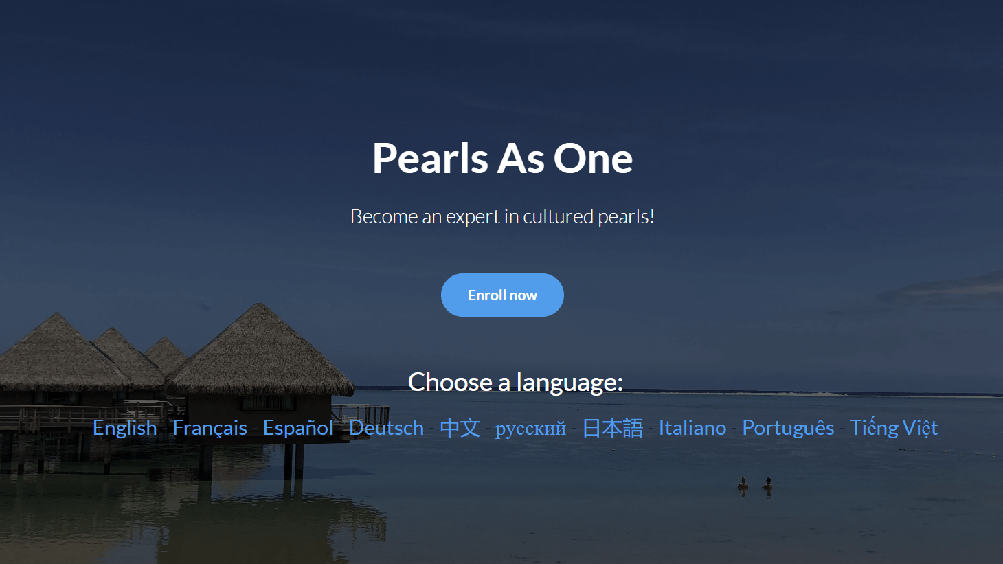 A full year in the making ... Pearls as One