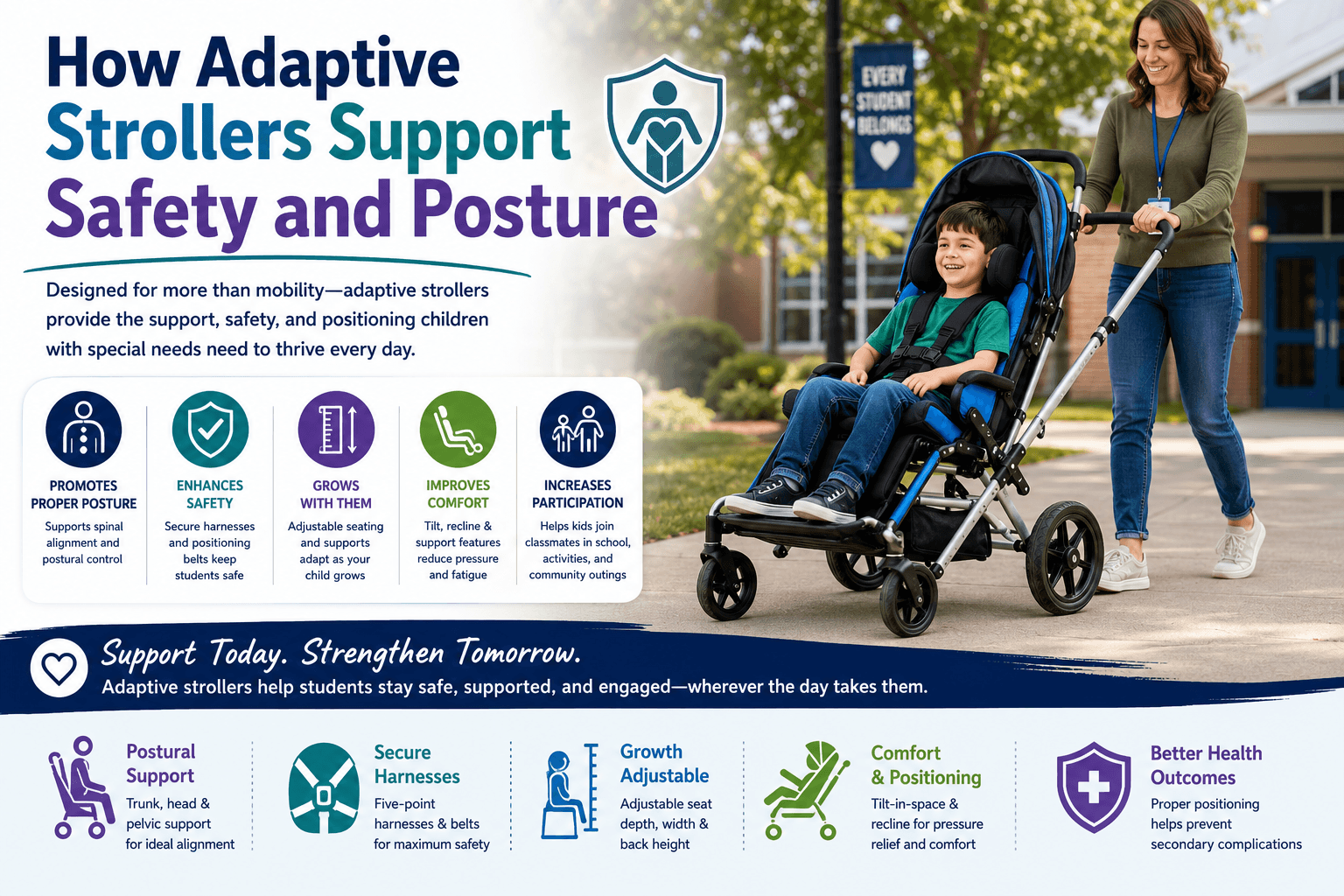 How Adaptive Strollers Support Safety and Posture