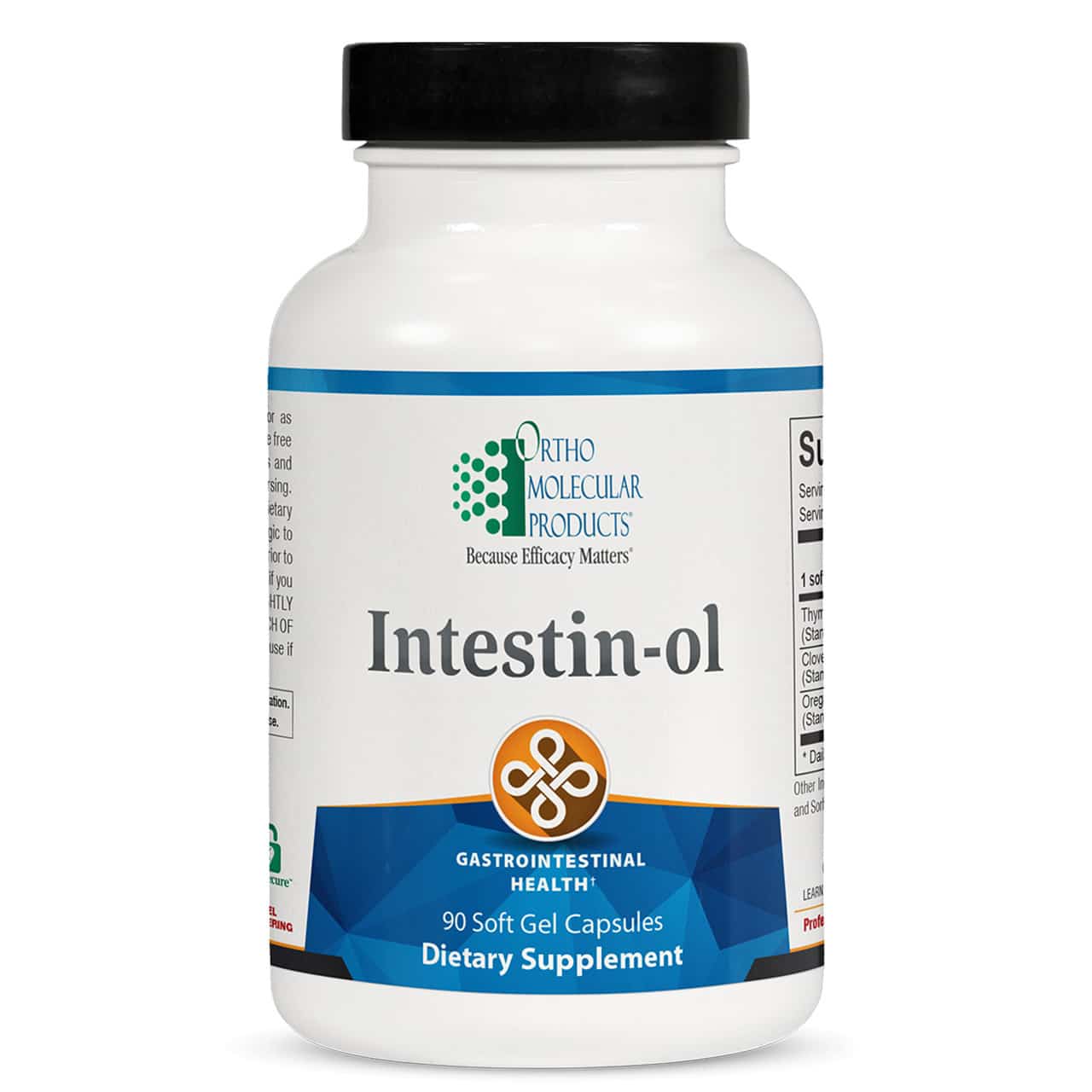 Intestin-ol Ortho Molecular 90-softgel bottle