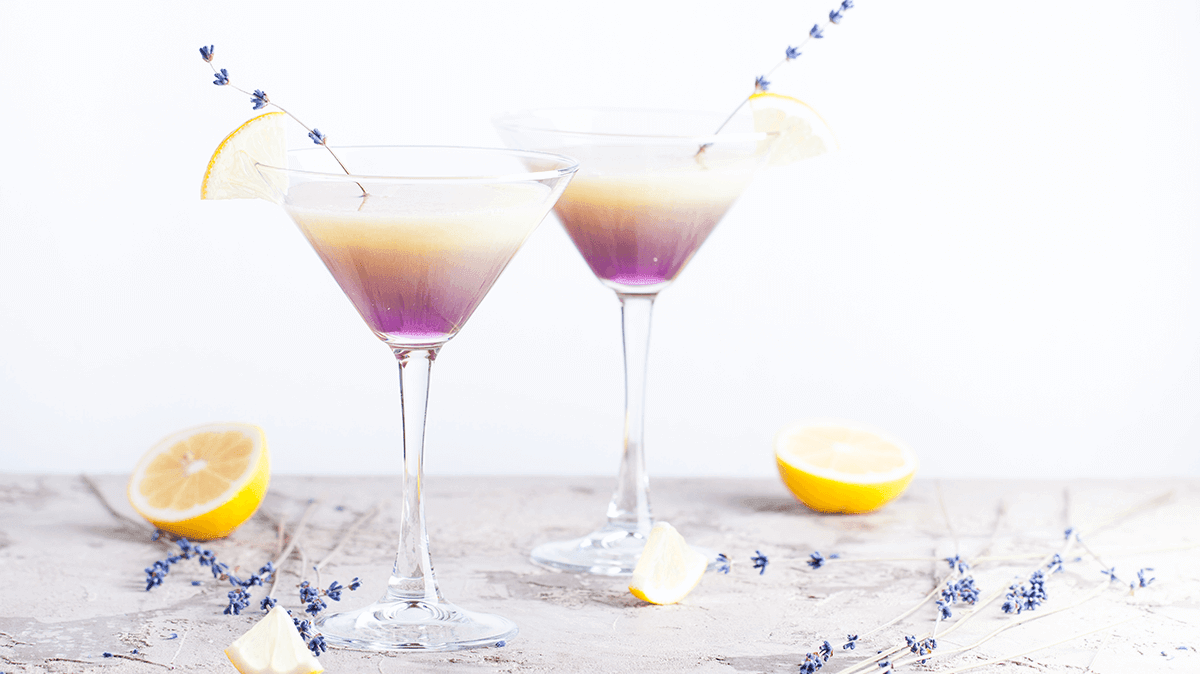 Violet Gin Fizz