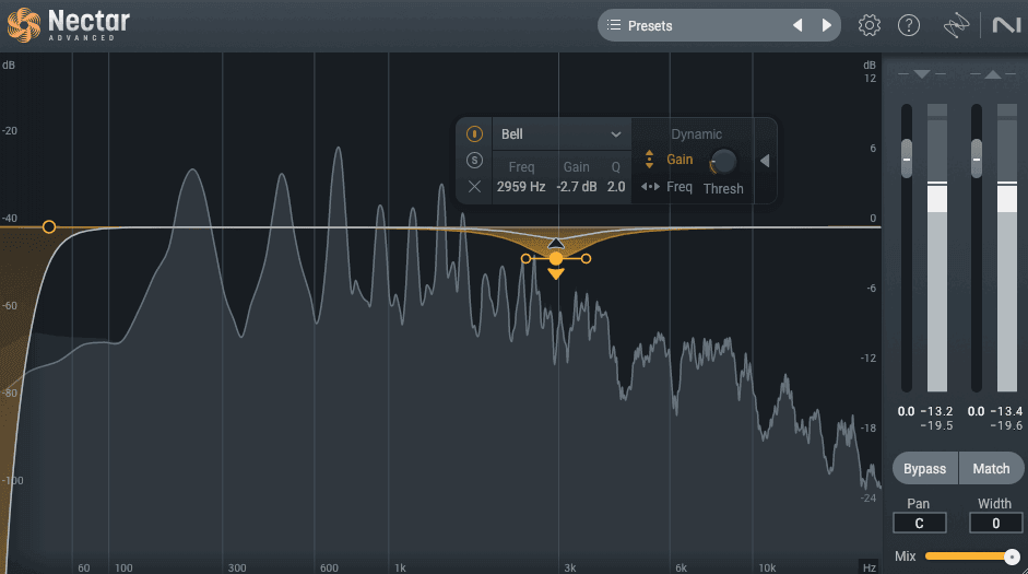Image 14 - Dynamic EQ shown on a vocal at 3000 Hz using Nectar EQ.png