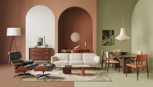 Mid Century Modern Art Prints in Interiors
