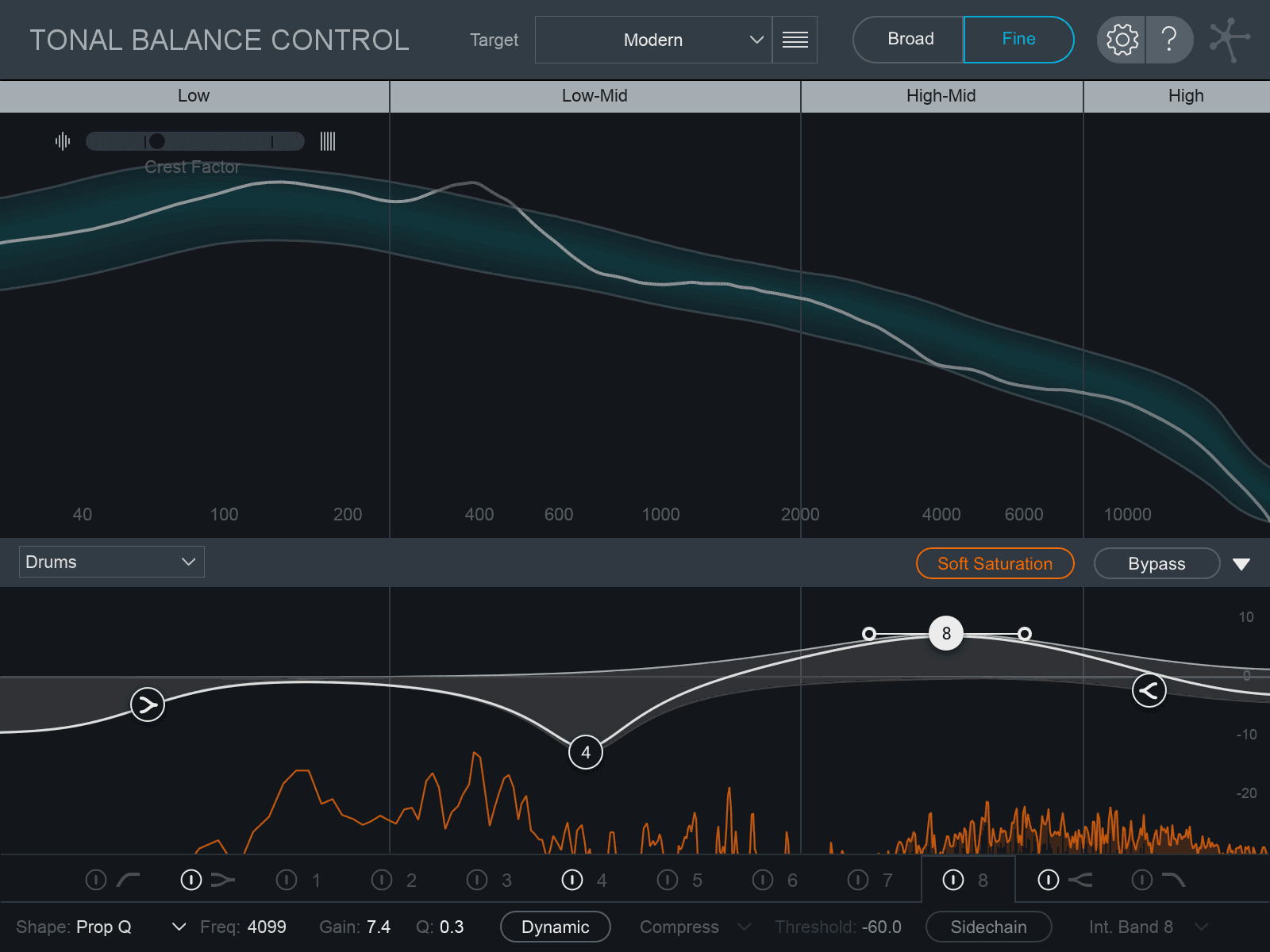 Tonal Balance Control Fine View in Neutron 2 Advanced