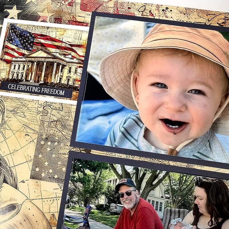 America 250—Scrap your patriotic memories.