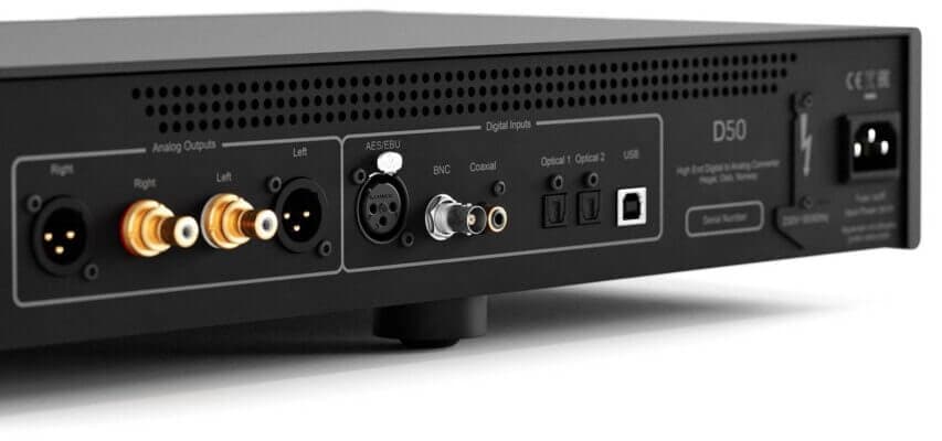 Hegel Audio Systems D50 rear