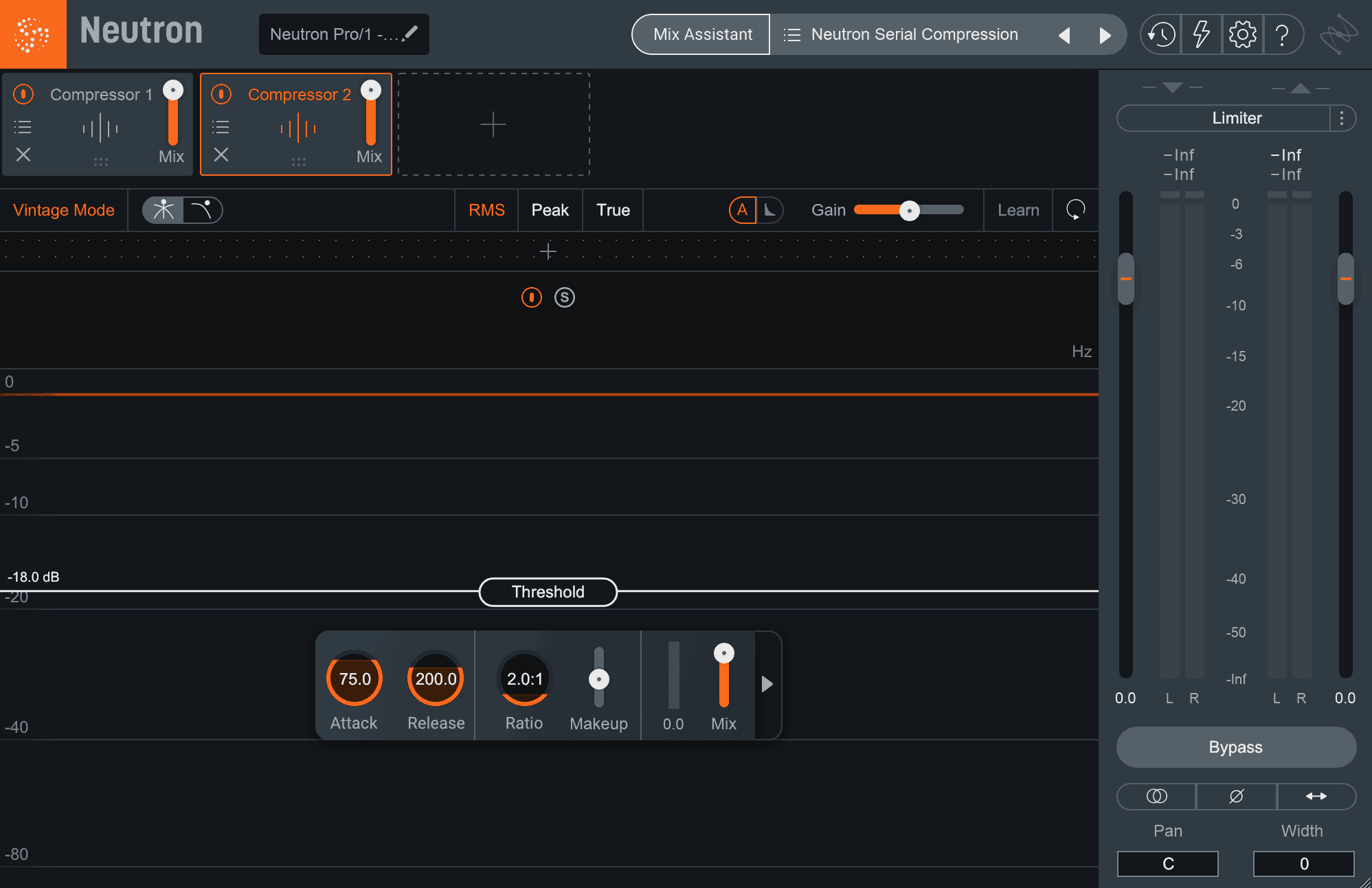 Serial compression preset in Neutron Pro