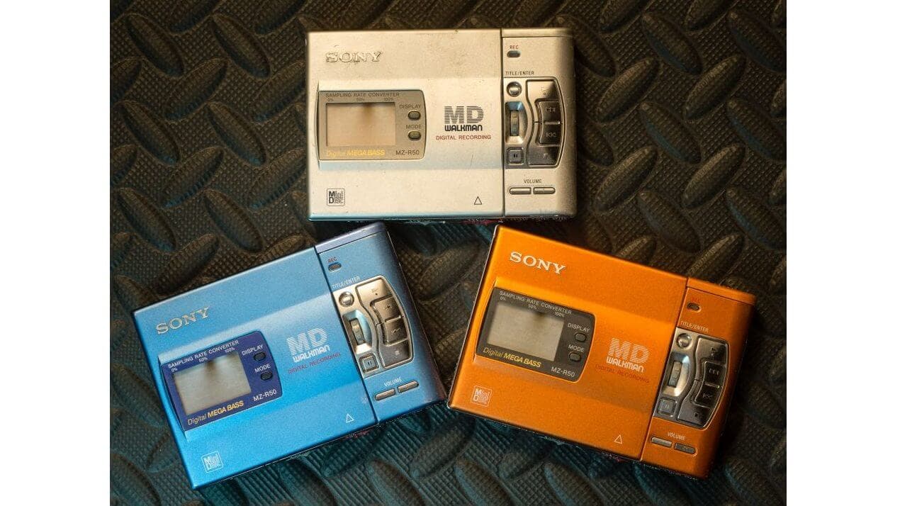 Mini-disc player and discs
