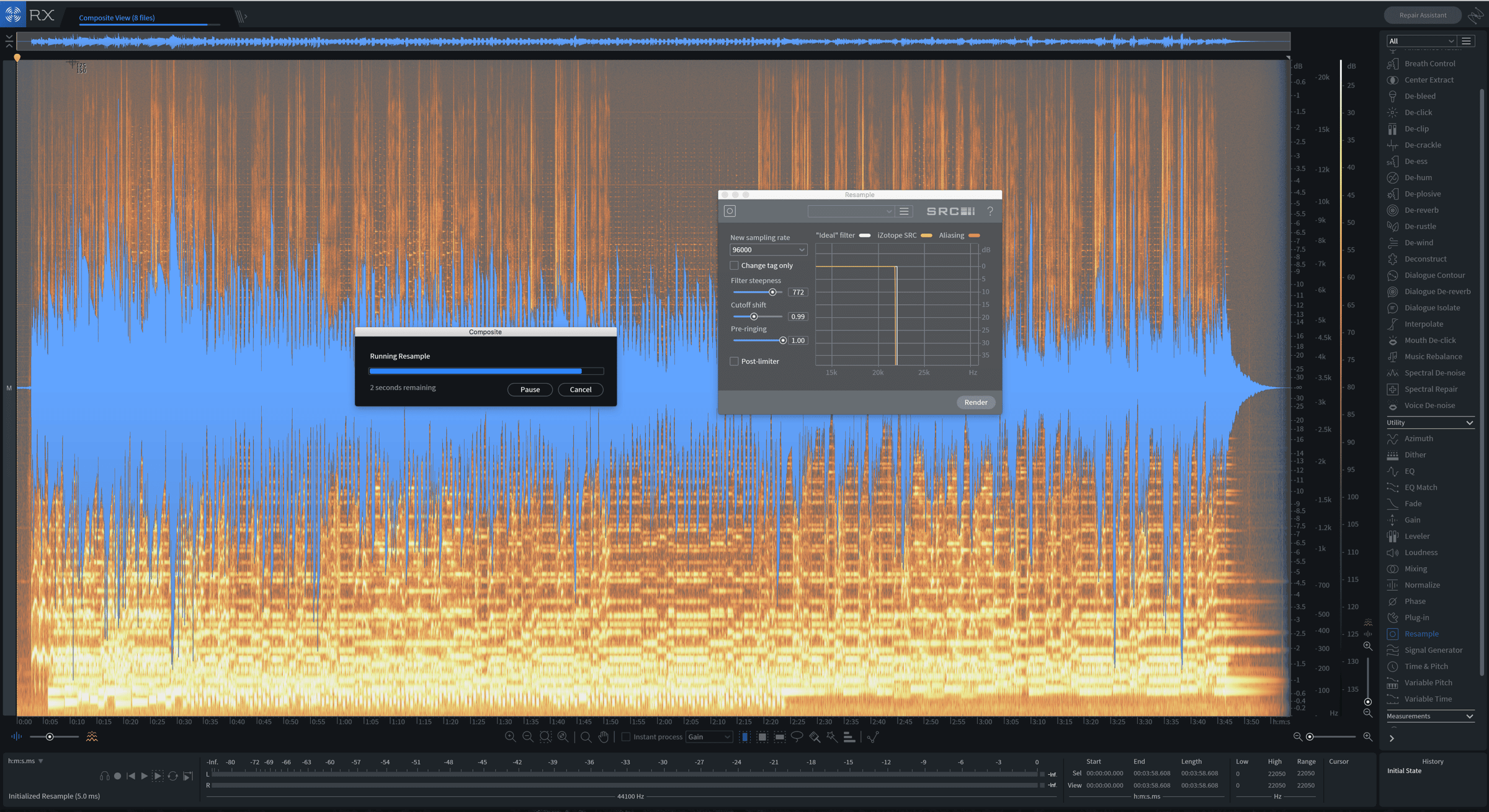 Upsampling with the Resample module