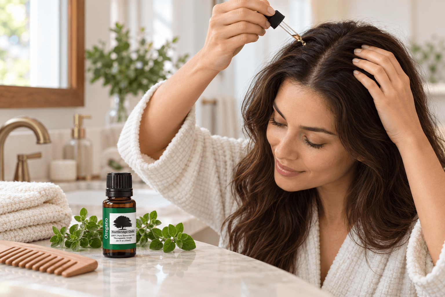 Oregano Essential Oil for Hair, Dandruff and Scalp Care
