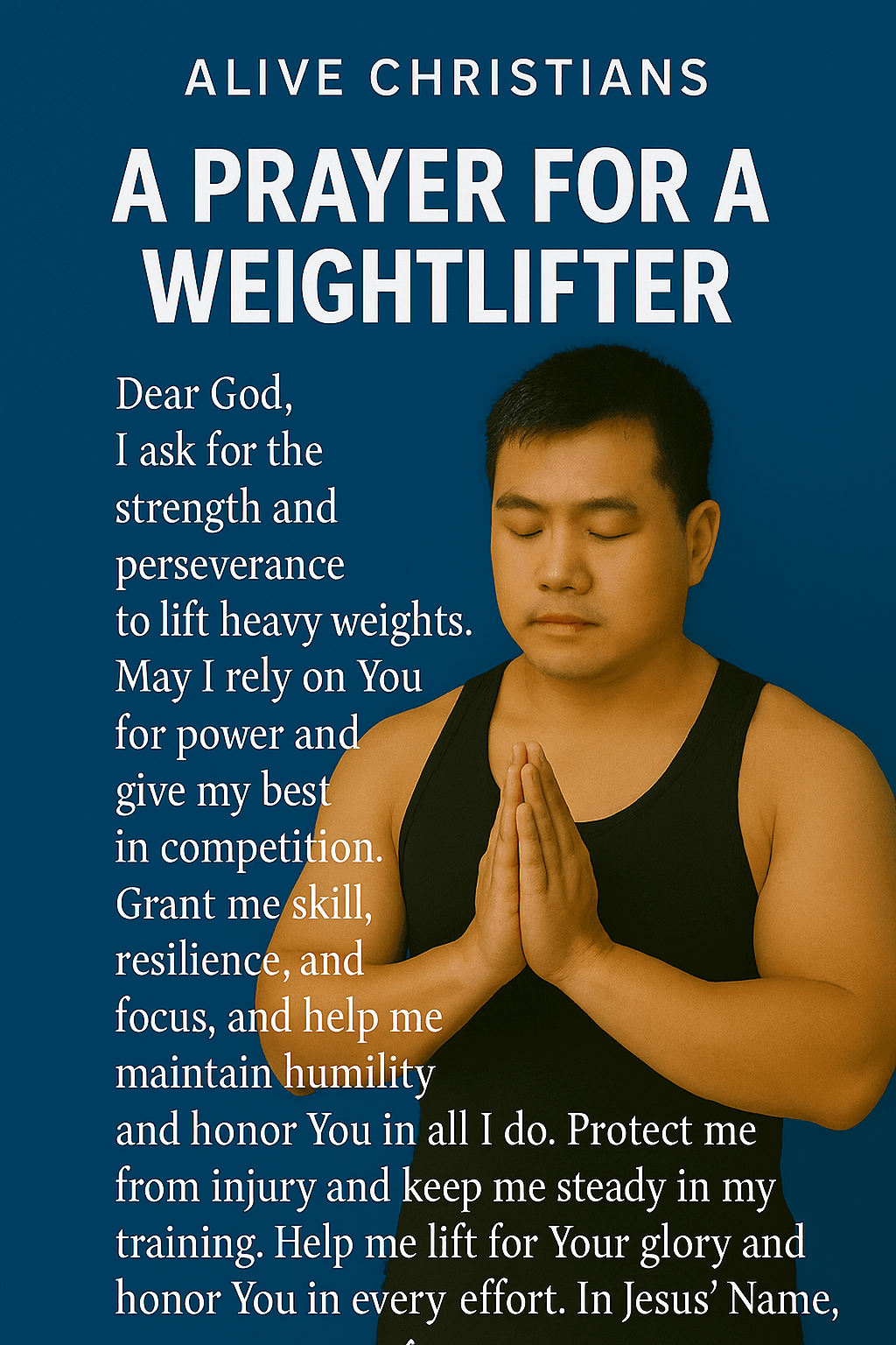 weightlifter success prayer