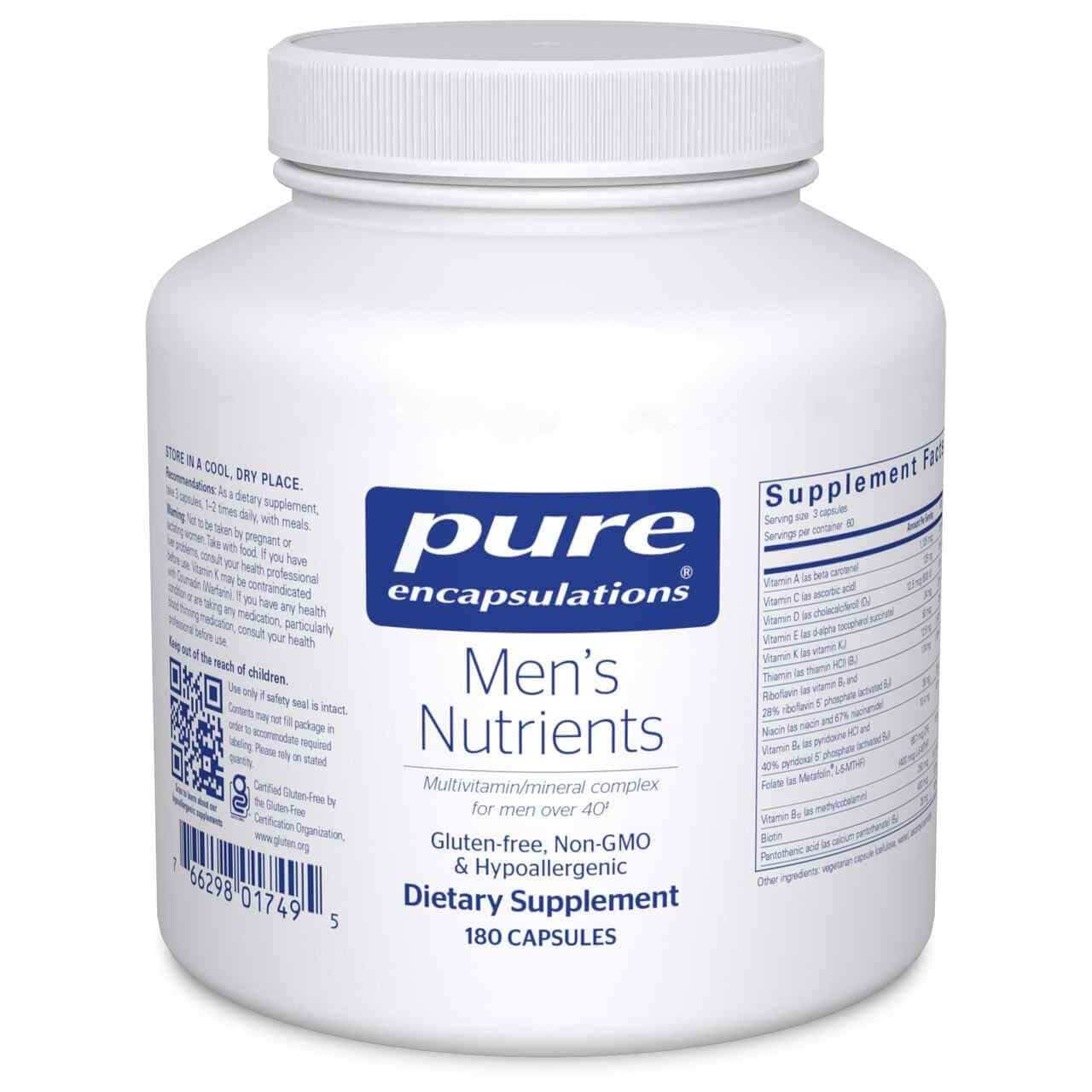 Pure Encapsulations Men's Nutrients: Multivitamin Guide For Daily Wellness