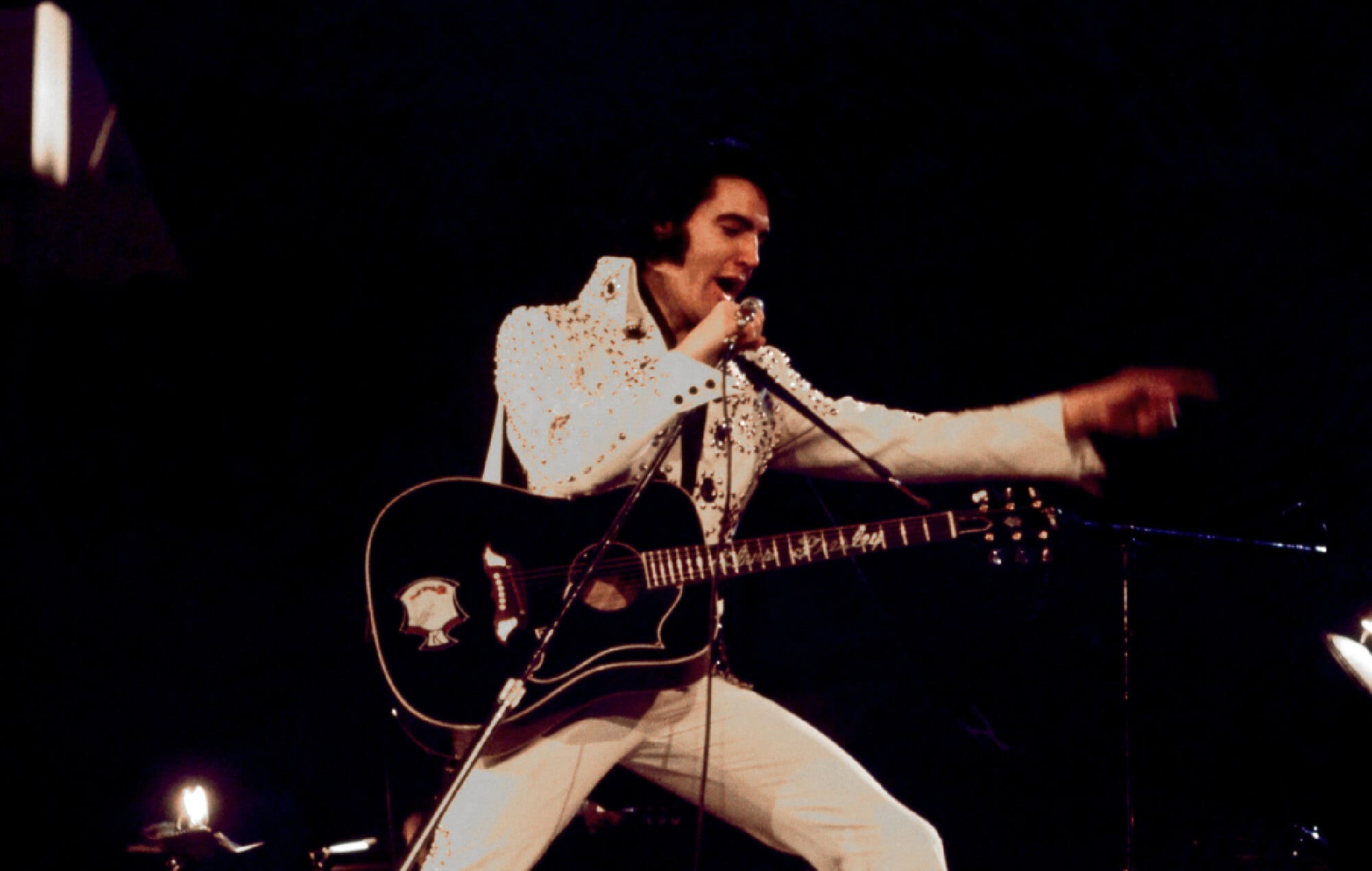 Elvis Presley on his 1970s Tour
