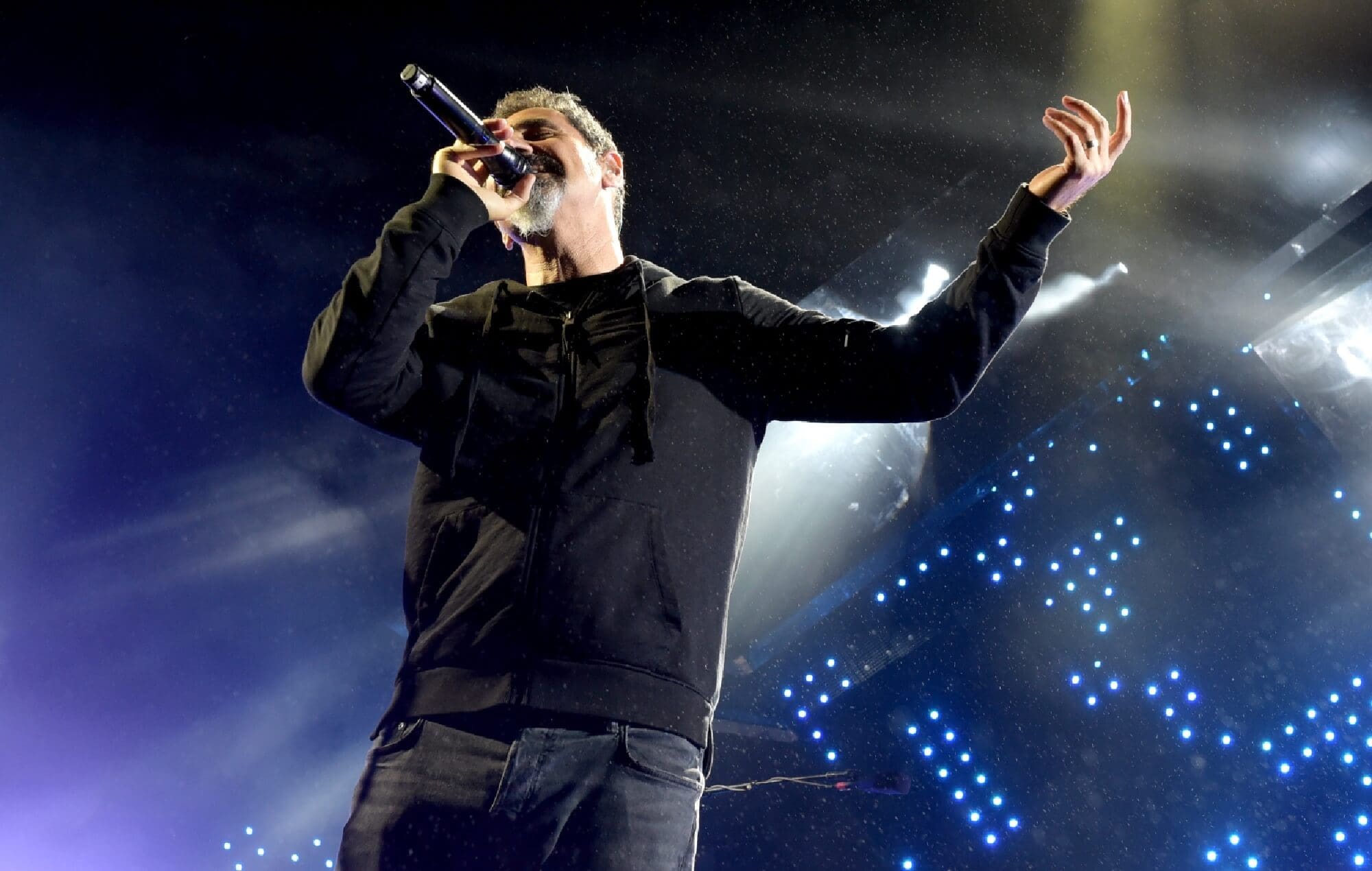 Serj Tankian of System Of A Down on stage