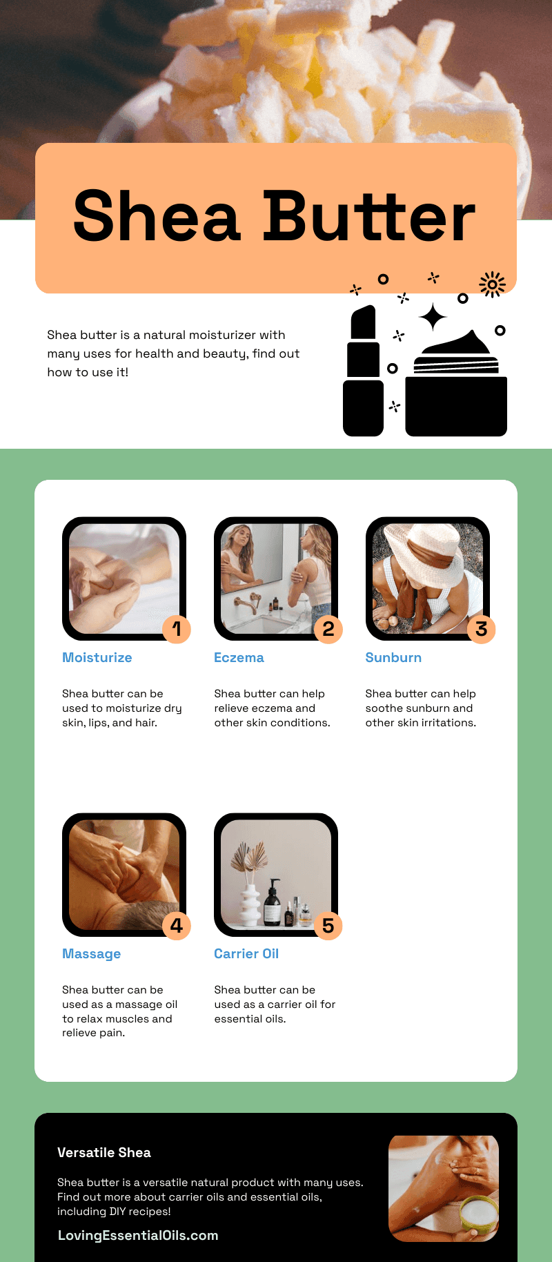 Best essential oils to mix with shea butter by Loving Essential Oils