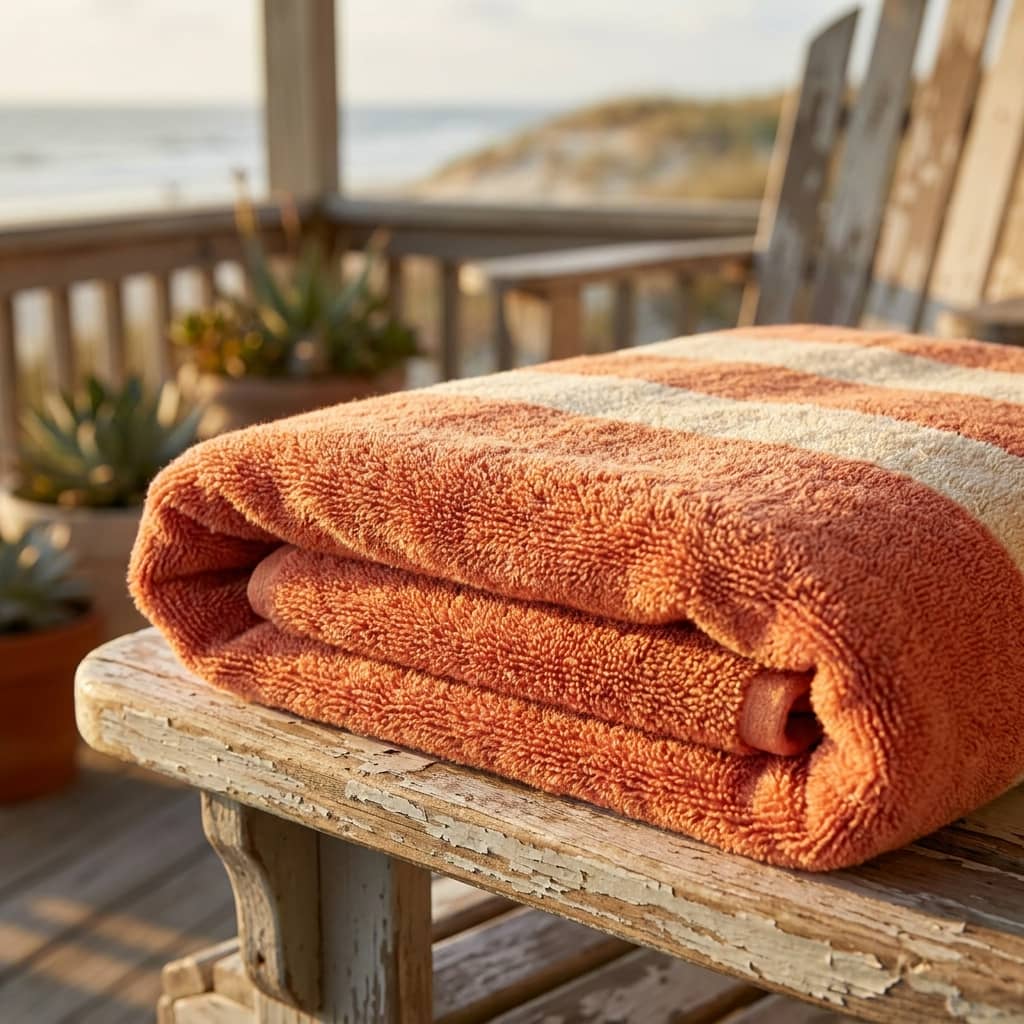 Which Store Offers Beach Wholesale Towels for a Vacation Rental?