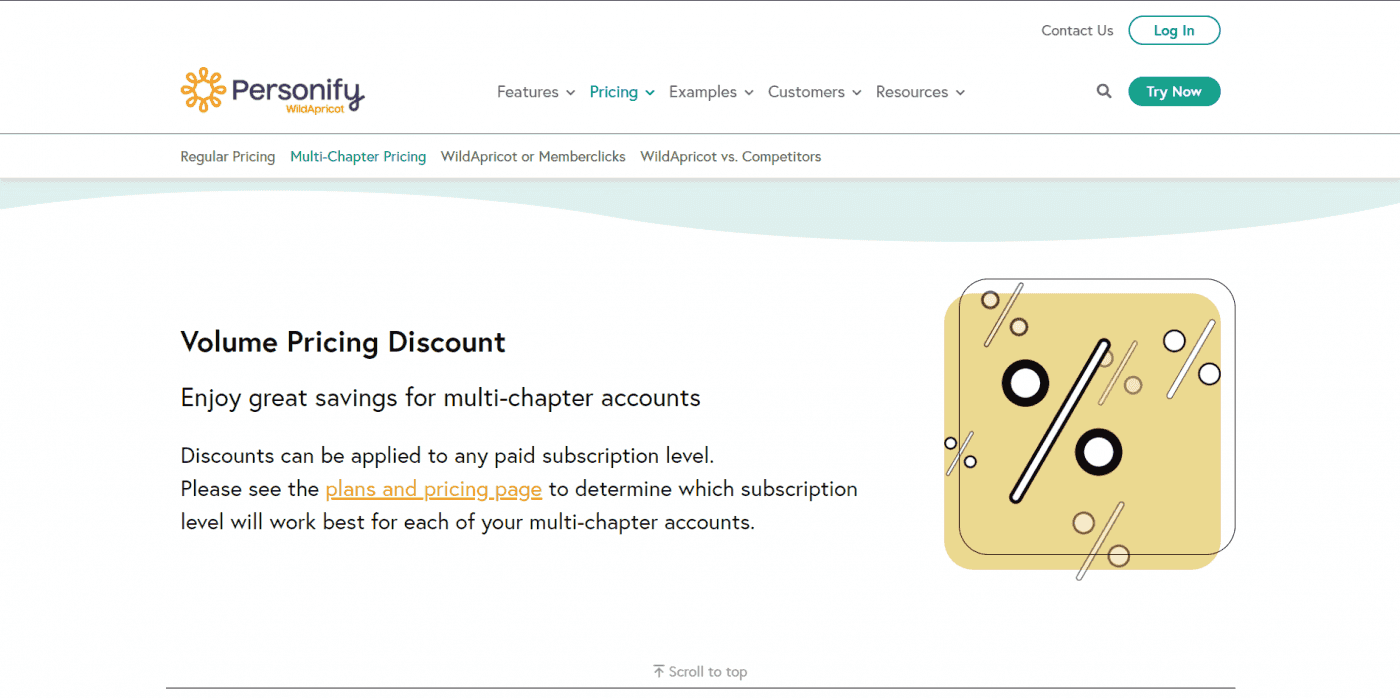 Wild Apricot multi-chapter pricing