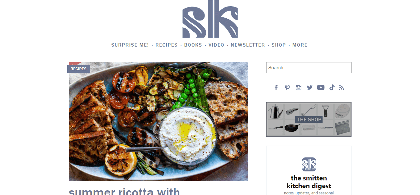 Highest Paid Food Bloggers the smitten kitchen