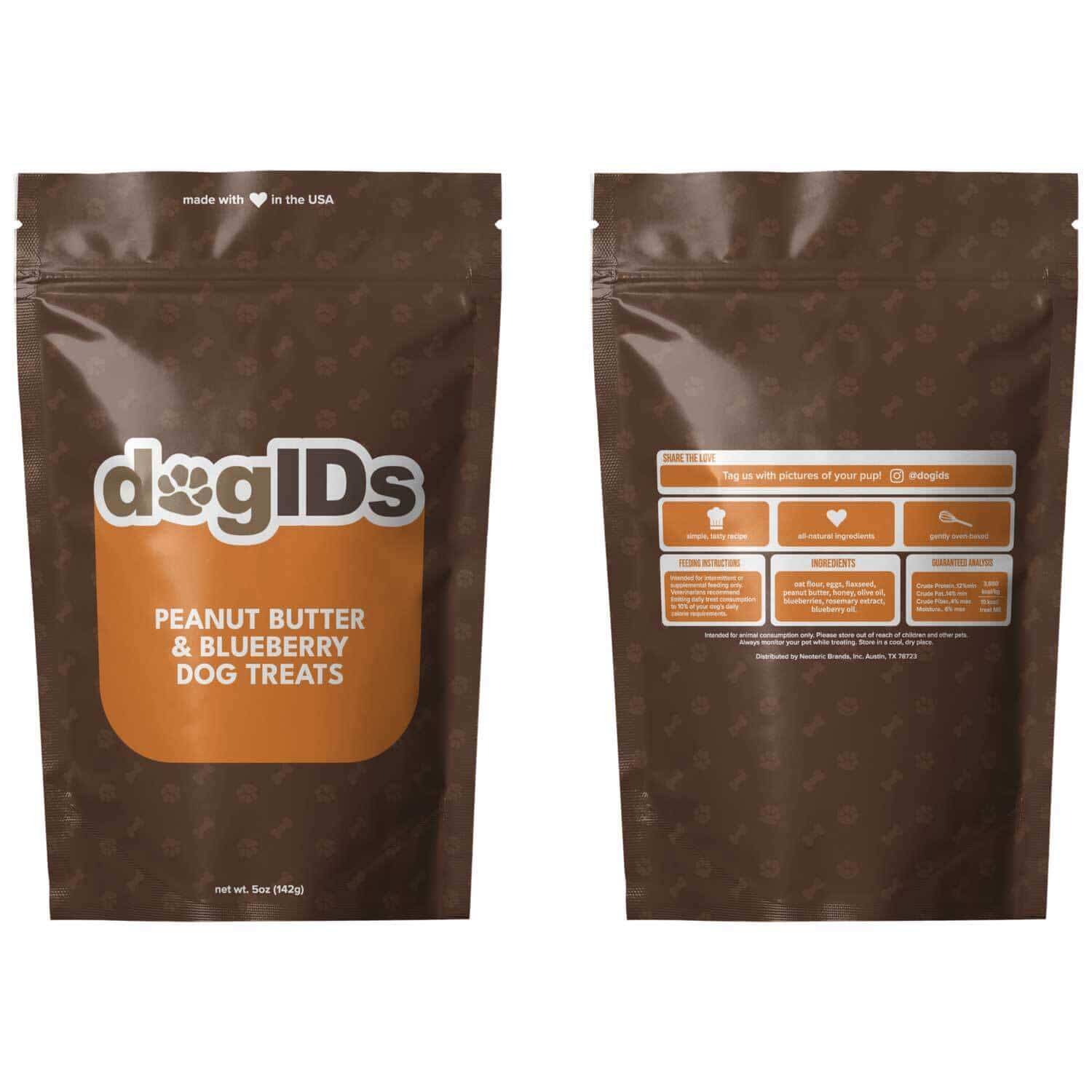 dogIDs Peanut Butter & Blueberry Treats